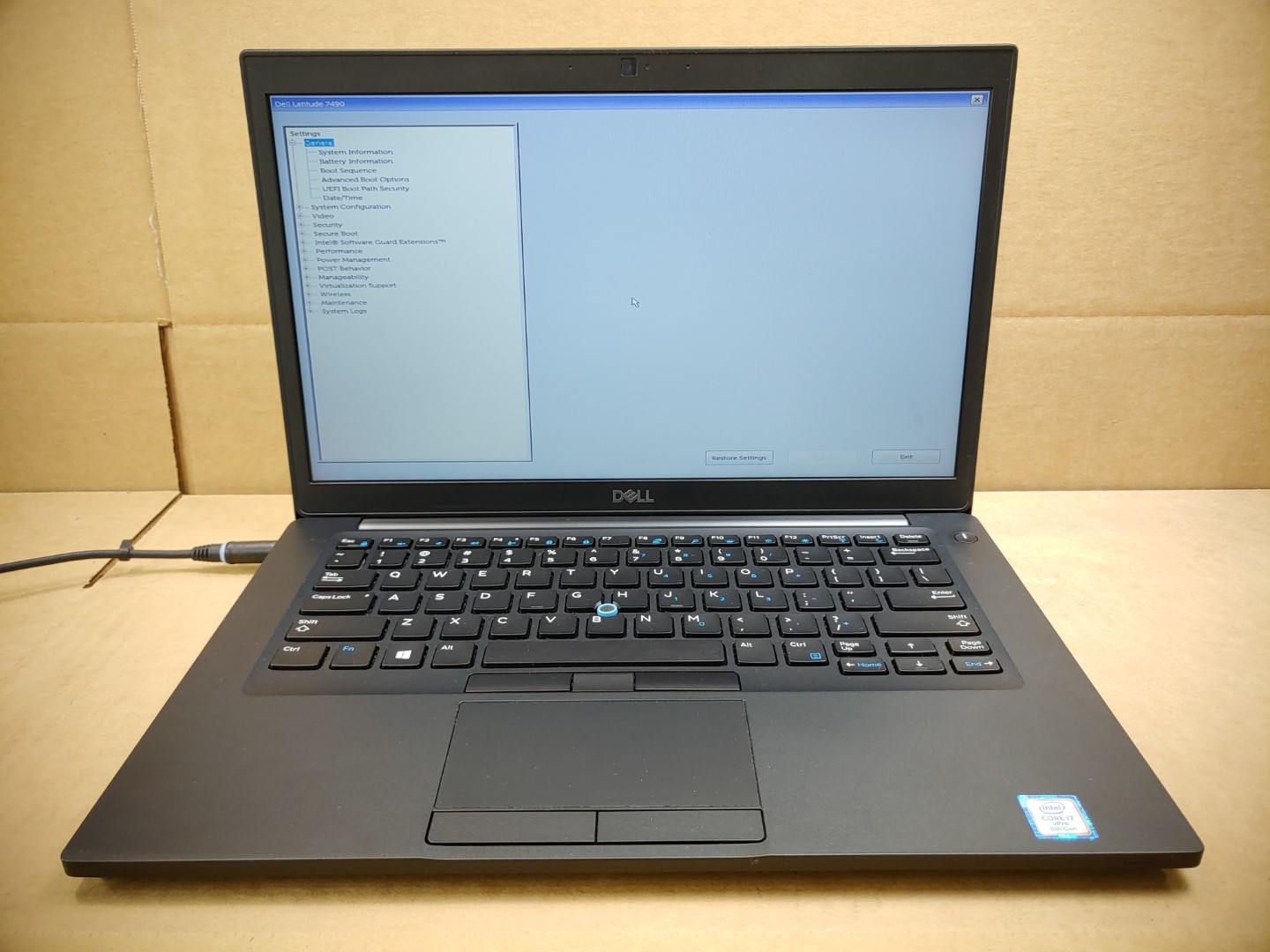 Dell Latitude 7490 14-inch Intel i7-8650U✔ *NO SSD/NO BATT/NO RAM/NO AC* *READ*