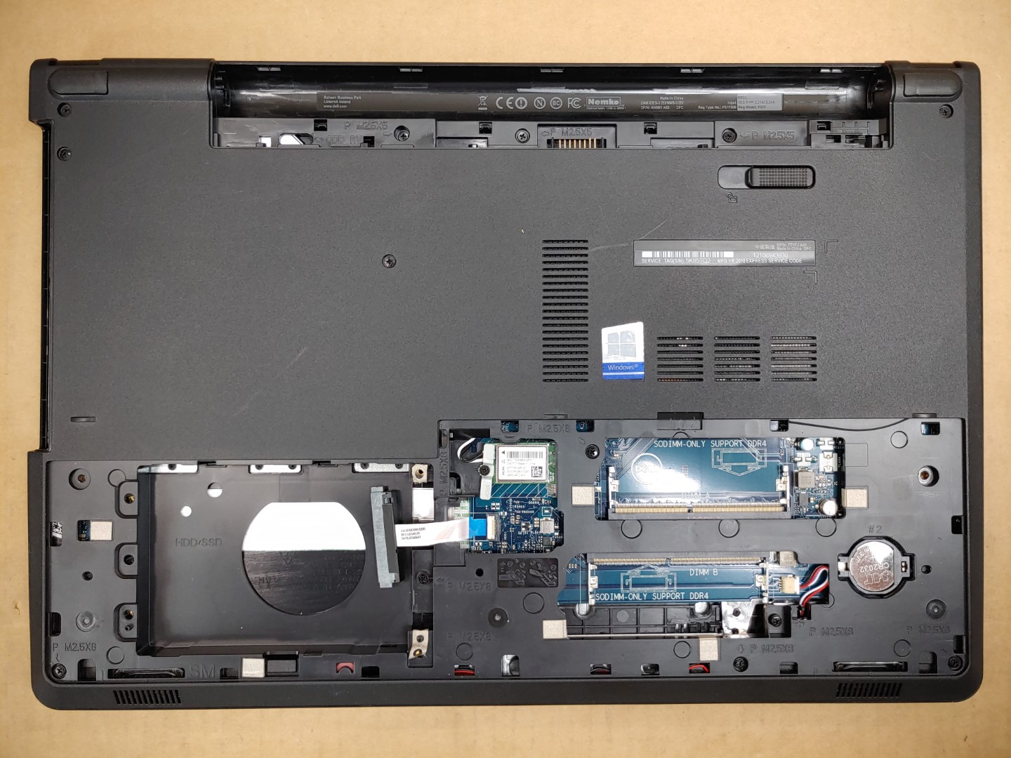 Dell Inspiron 15 5566 15.6" i5-7200U✔*NO RAM/NO BATT/NO AC**POWERS ON SHUTS OFF* - Image 7