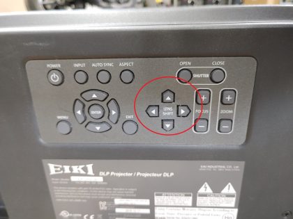 EIKI EIP-UHS100 1-Chip DLP WUXGA 8,000 Lumens Venue Projector *BAD LENS* *READ* - Image 8