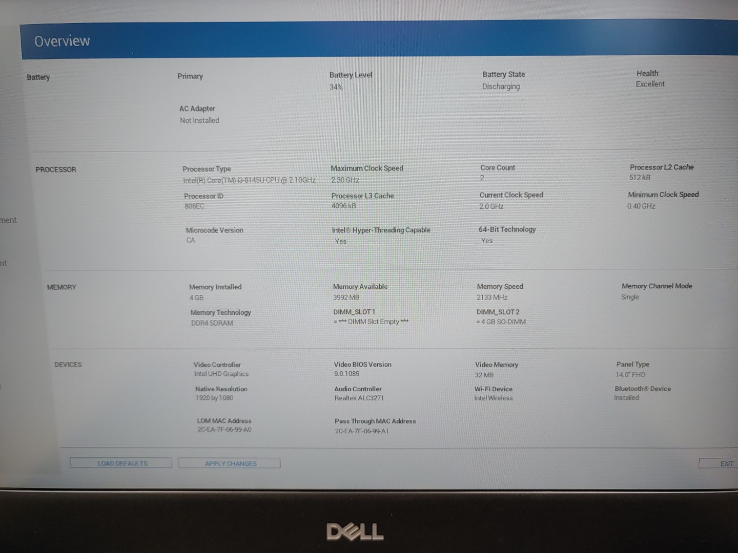 Dell Latitude 3400 14-inch Touch Intel i3-8145U✔ *NO RAM/ NO SSD/ NO AC* *READ* - Image 12