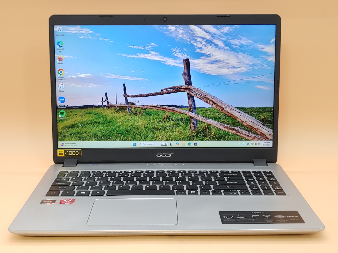 Acer Aspire 5 A515-43 15.6" AMD Ryzen 3 3200U✔12GB✔128GB SSD✔Win11✔*NO A/C**READ