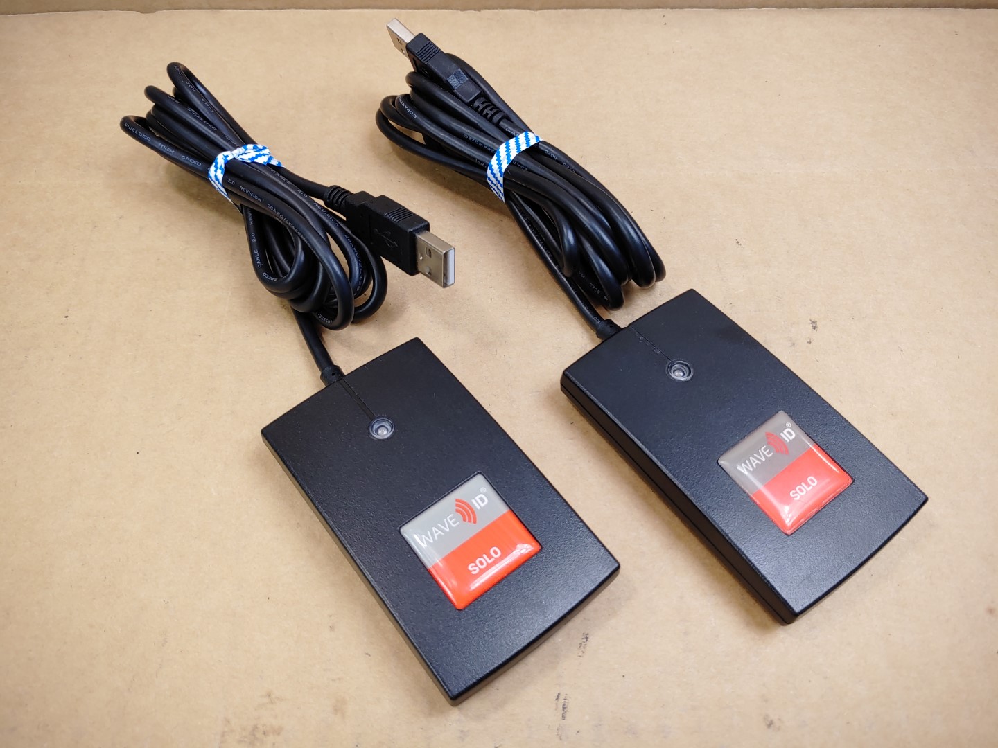 LOT of (2) rf IDEAS WAVE ID Solo RDR-7581AKU Smart Card Reader ✔✔✔
