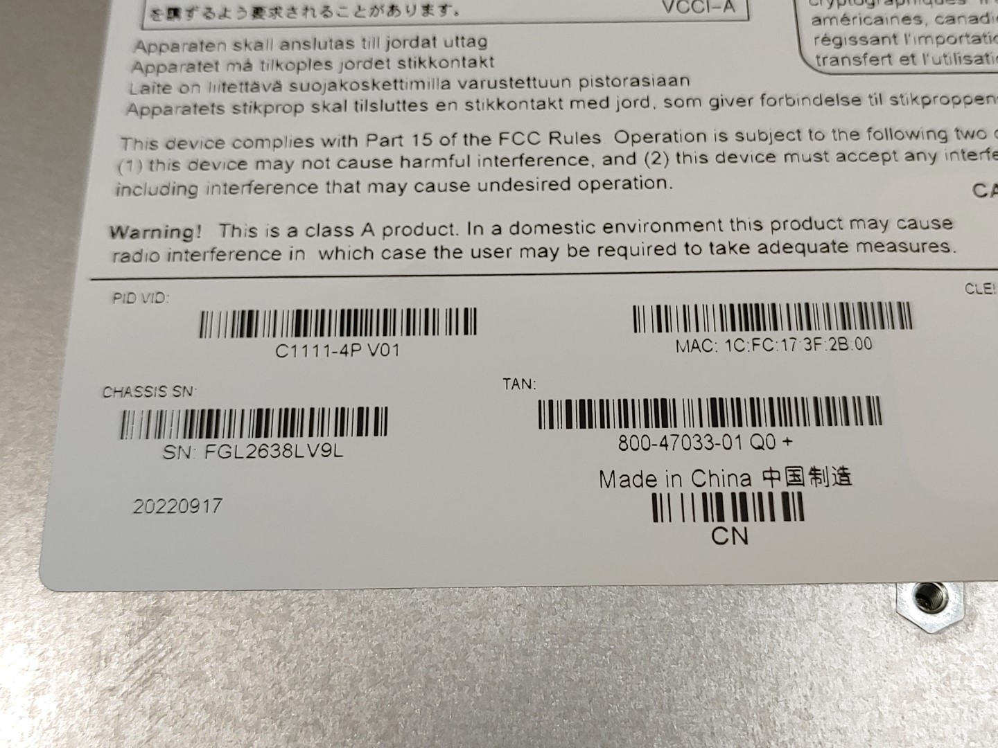 Cisco ISR 1100 Series C1111-4P V01 Services Integrated Router ✔✔ *NO A/C* *READ* - Image 11