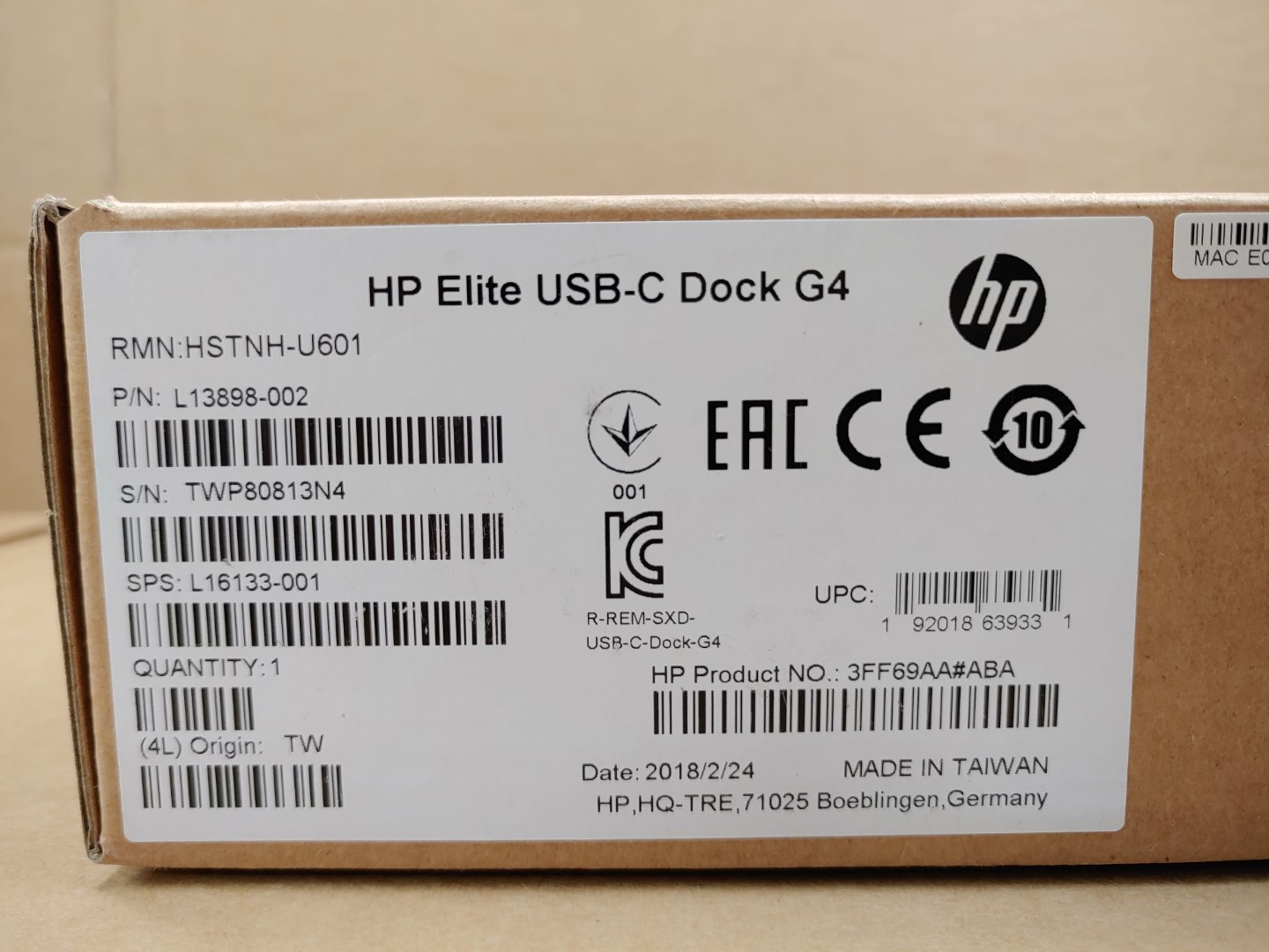 HP Elite USB-C Dock G4 Docking Station Black 3FF69AA#ABA ✔✔✔✔ - Image 3