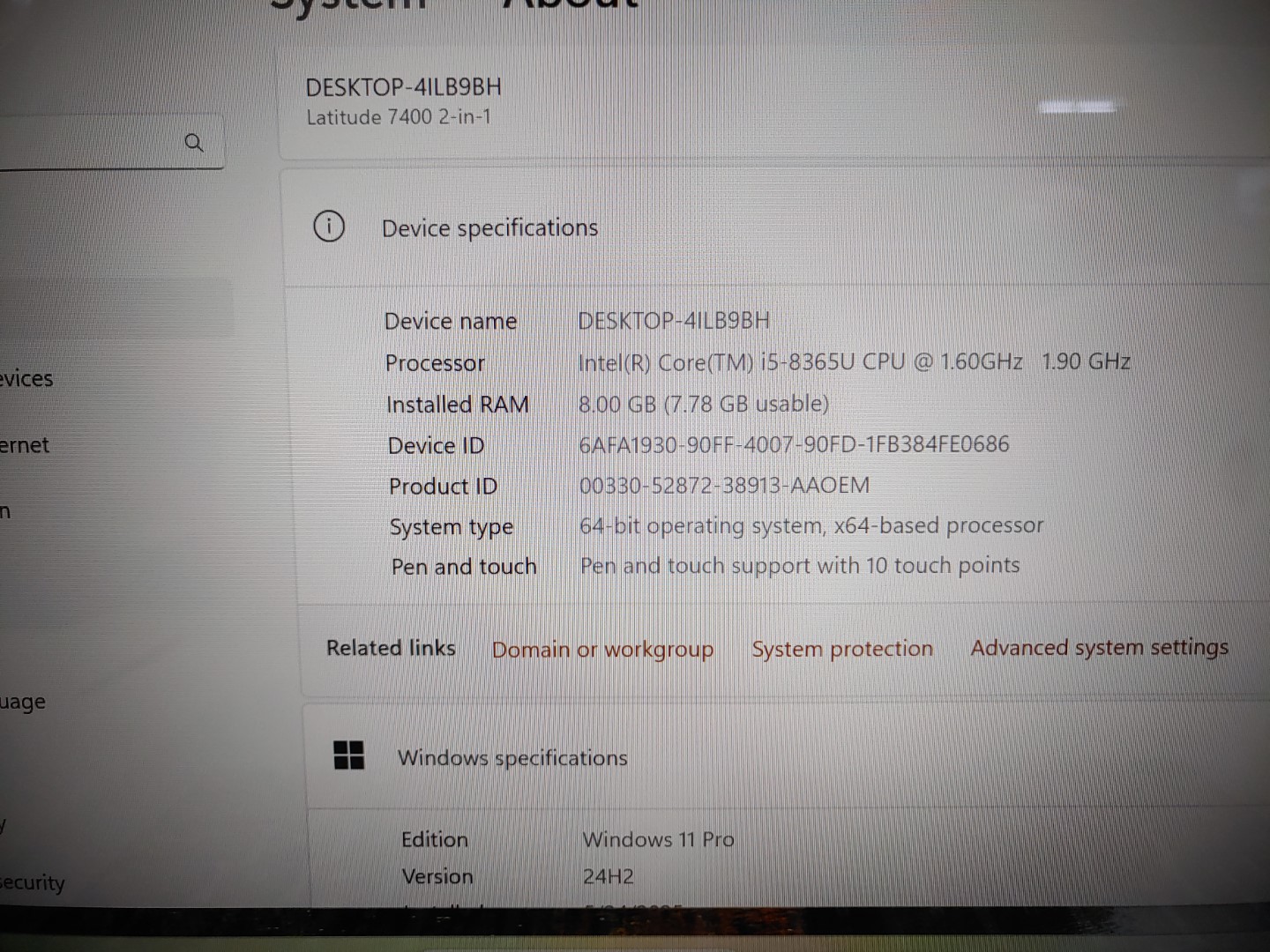 Dell Latitude 7400 2-in-1 14" Touch Intel i5-8365U✔8GB✔256GB✔Win11Pro✔ *NO A/C* - Image 8