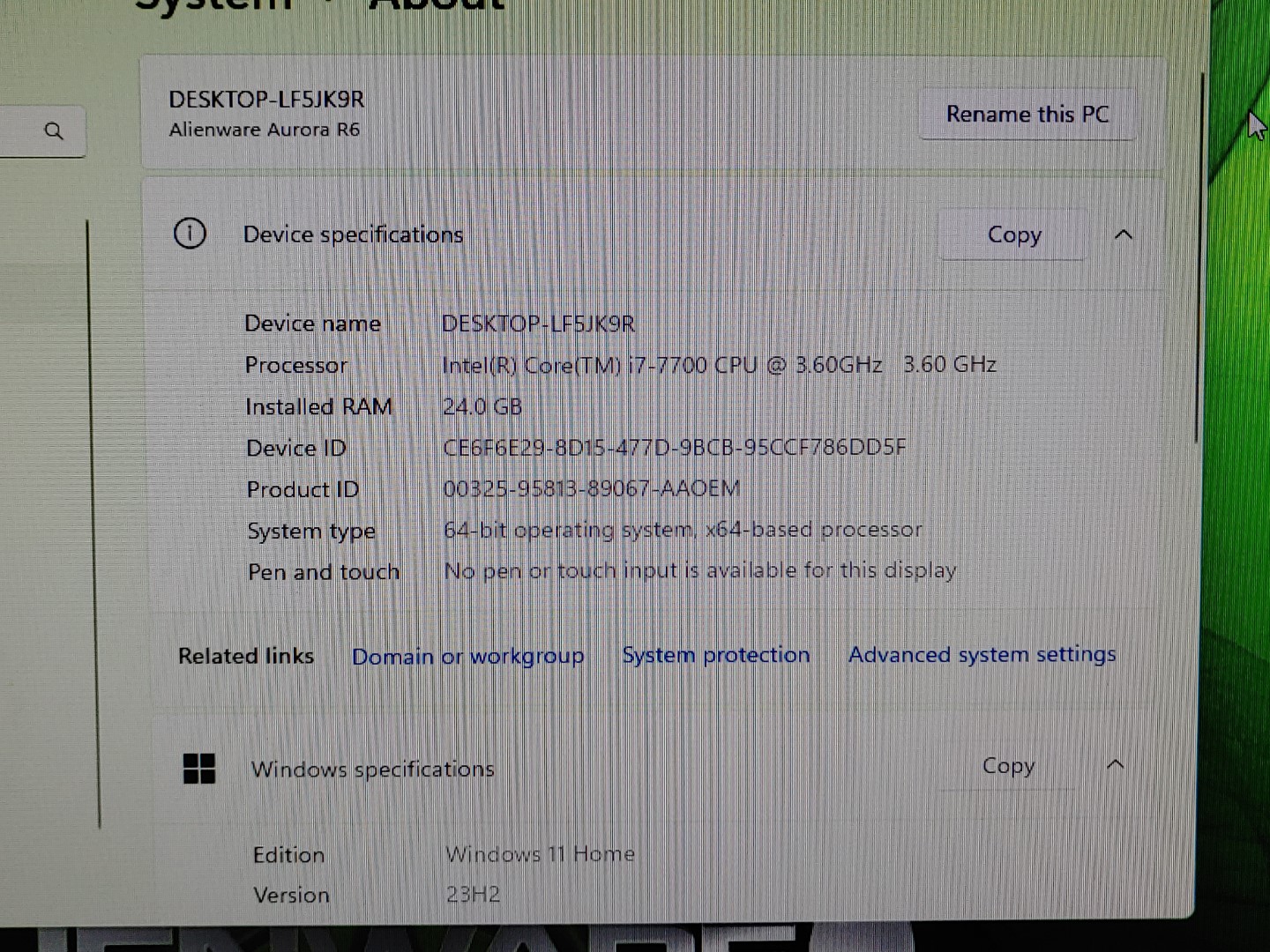 Alienware Aurora R6 Intel i7-7700✔24GB✔512GB NVMe+10TB HDD✔Win11✔GTX 1070✔GAMING - Image 9