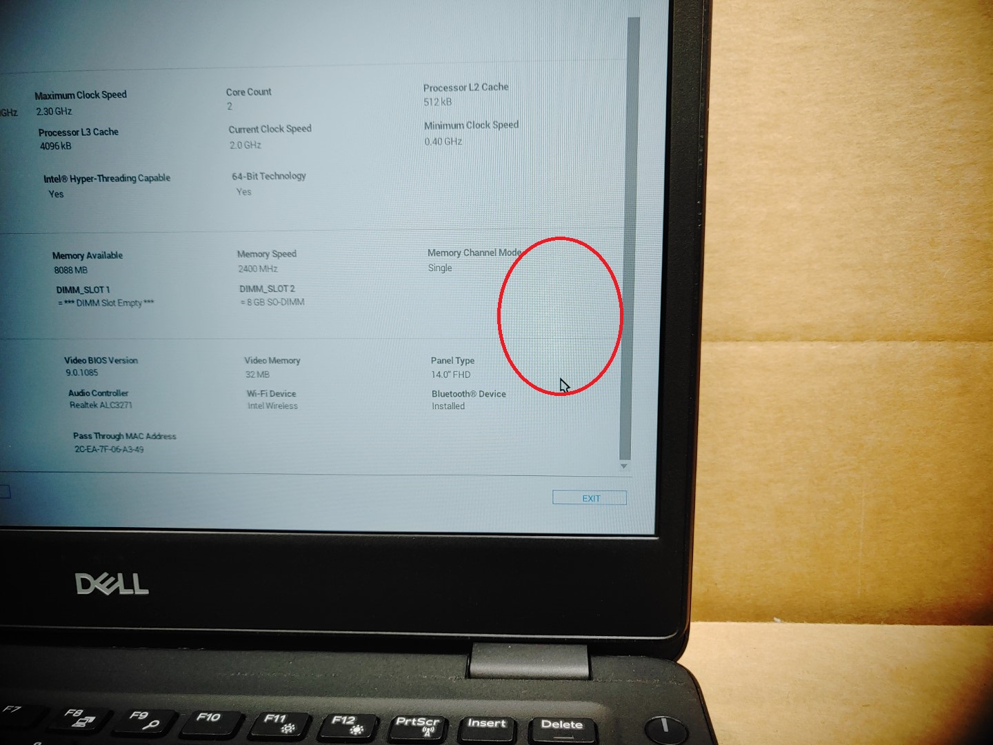 Dell Latitude 3400 14-inch Touch i3-8145U✔ *NO BATT/NO RAM/NO SSD/NO AC* *READ* - Image 9