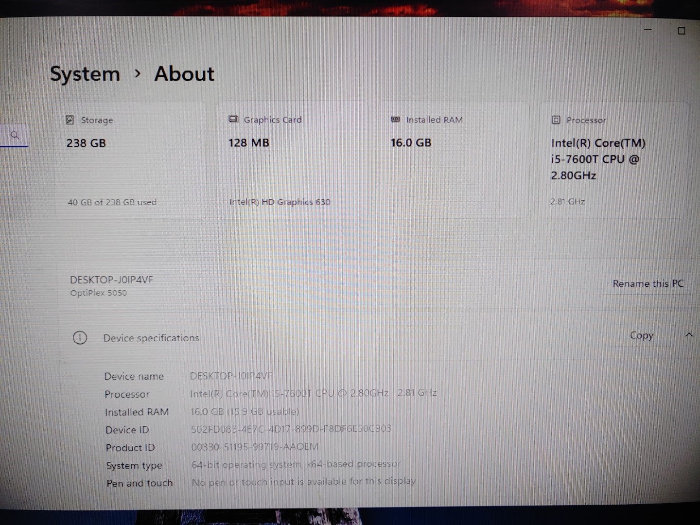 Dell OptiPlex 5050 MFF Intel i5-7600T✔16GB RAM✔256GB SSD✔Windows11Pro✔ *NO A/C* - Image 7