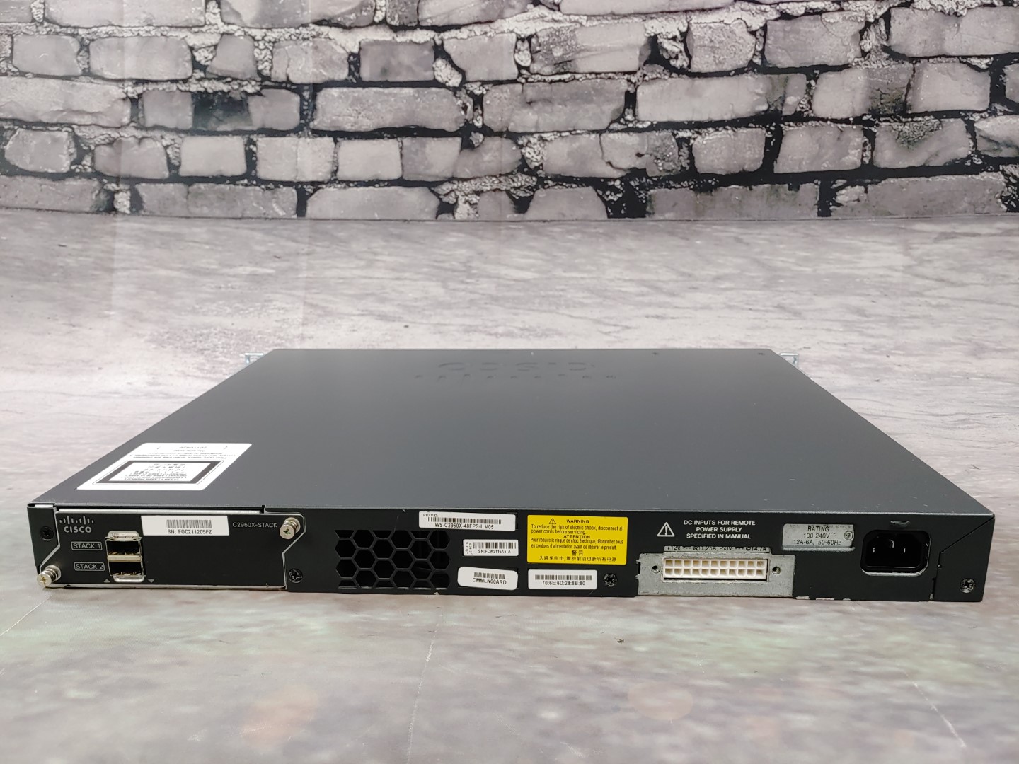 CISCO (WS-C2960X-48FPS-L) 2960-X 48-Port GigE PoE 740W LAN Base Switch w/STACK - Image 6