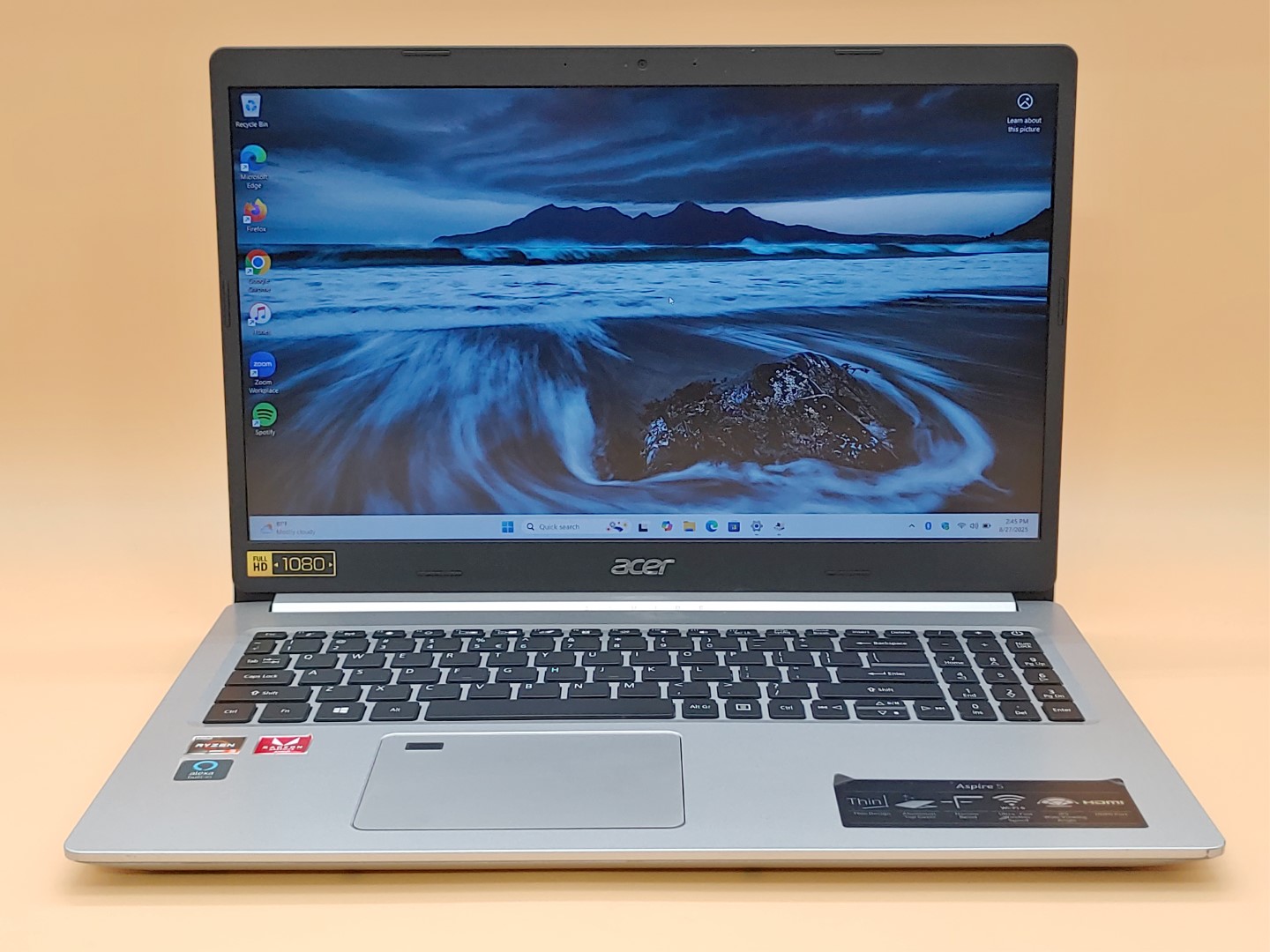 Acer Aspire A515-46 15.6" AMD Ryzen 3 3350U✔8GB✔256GB SSD✔Win11✔ *NO A/C* *READ*