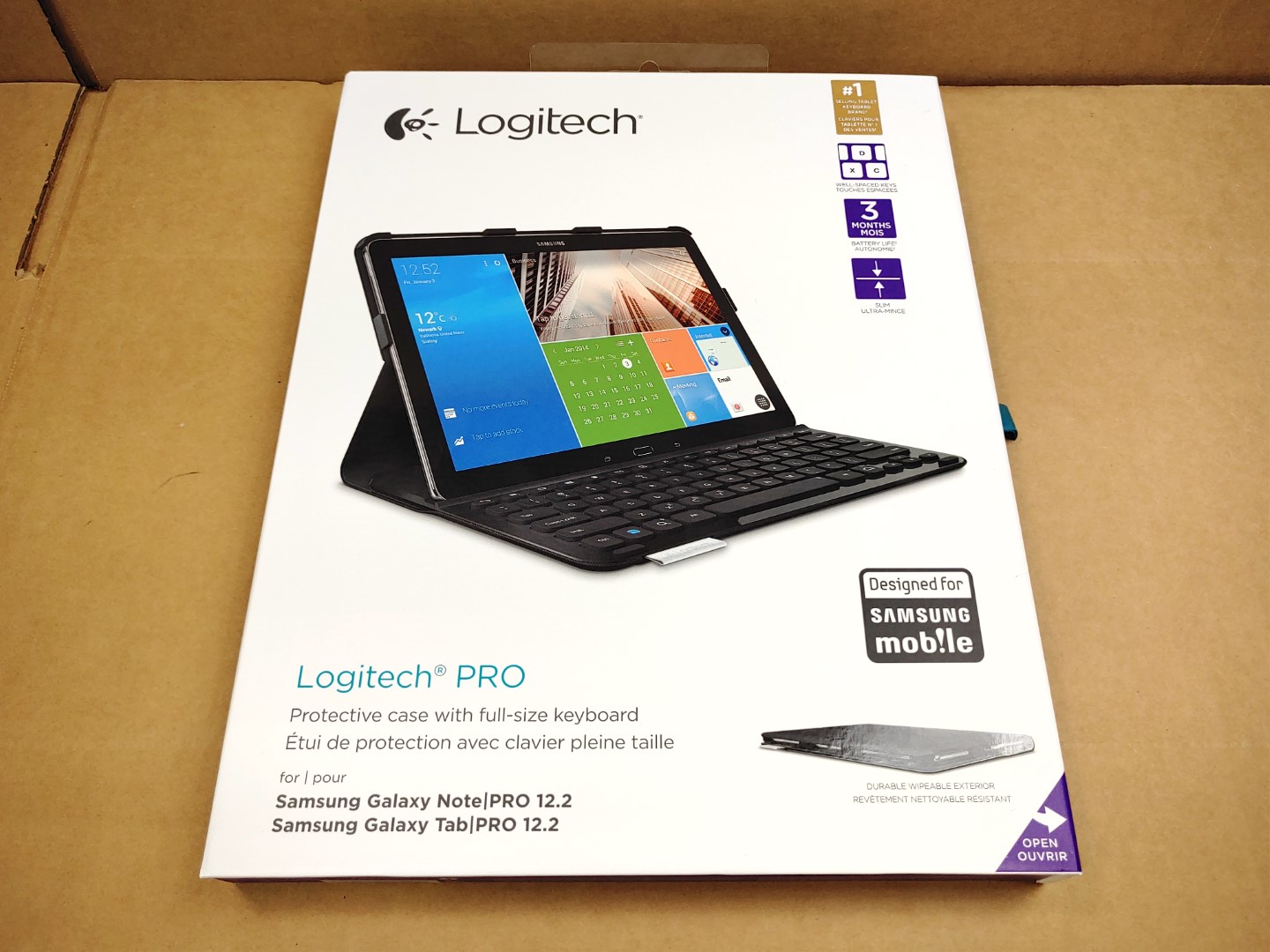 Logitech PRO Keyboard Case for Samsung Galaxy Note Pro 12.2/Galaxy Tab Pro 12.2