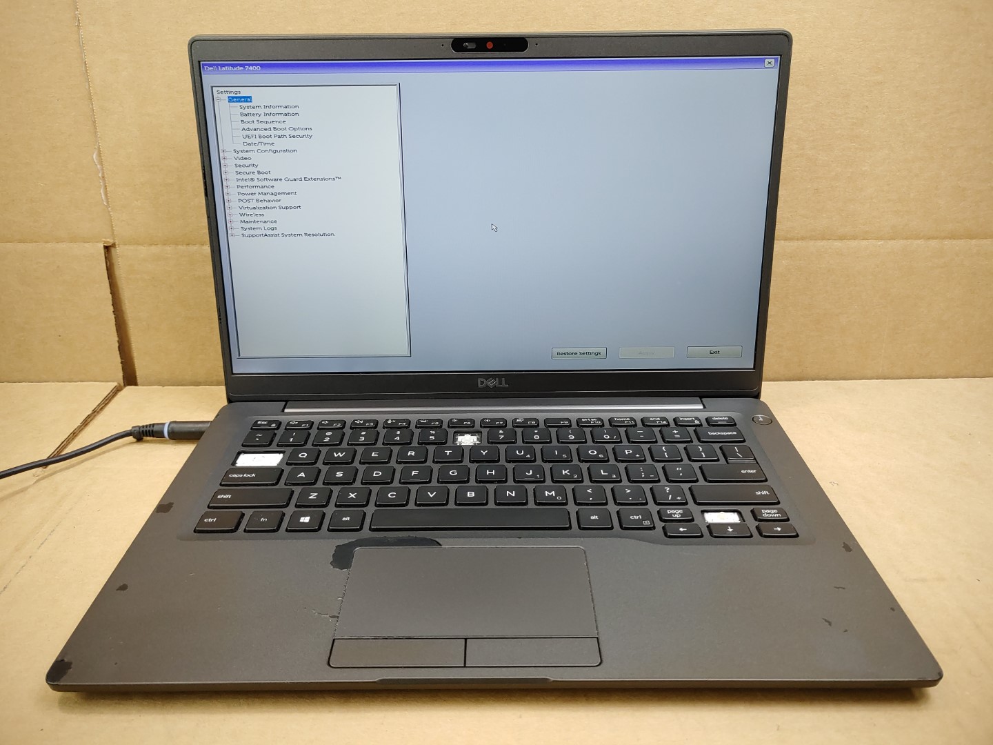 Dell Latitude 7400 14" Intel i5-8265U✔ *NO RAM/NO SSD/NO BATT/NO AC* **READ**