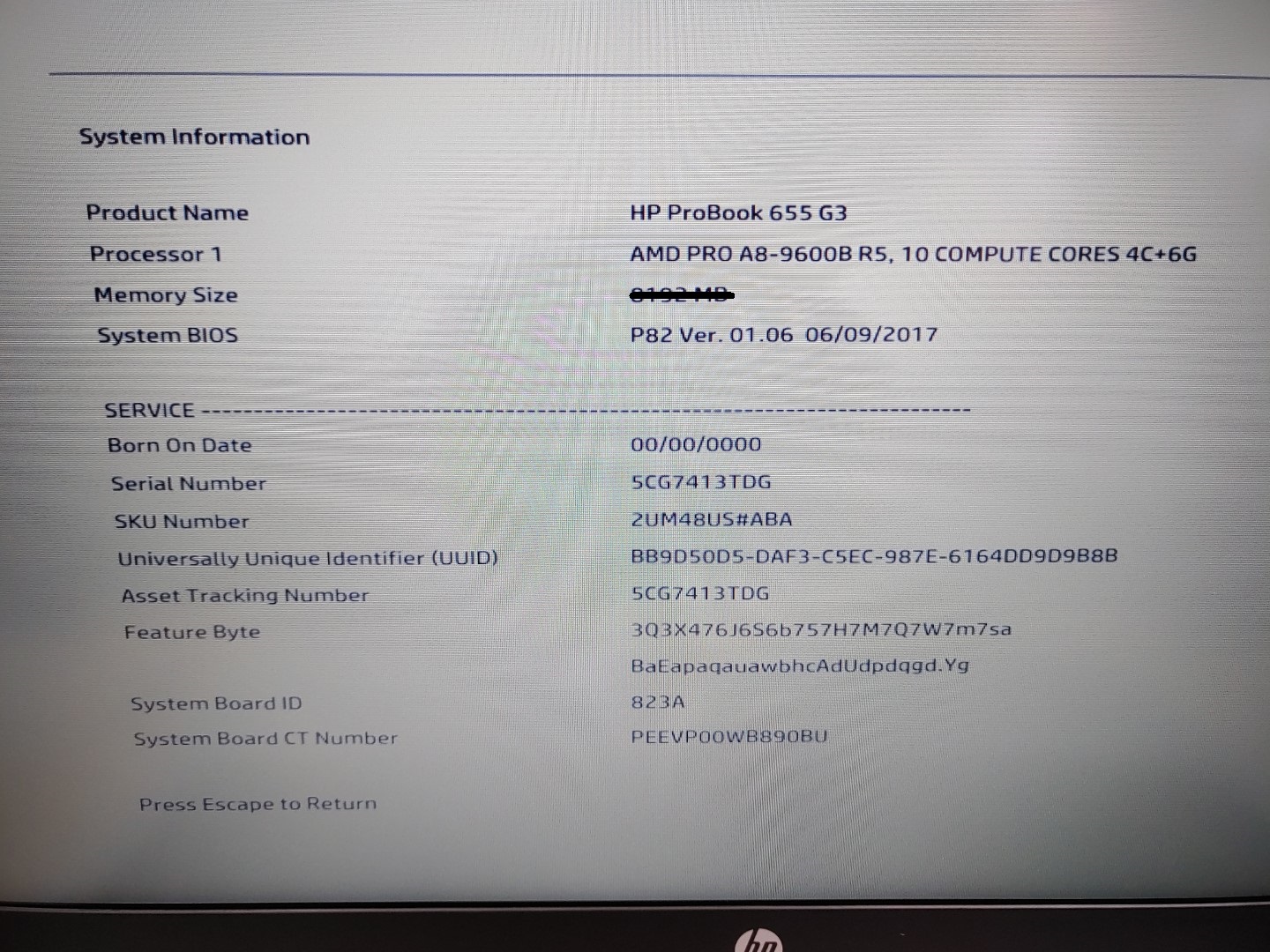 HP ProBook 655 G3 15.6" AMD PRO A8-9600B R5✔*NO RAM/HDD/BATT/AC* *READ* - Image 10