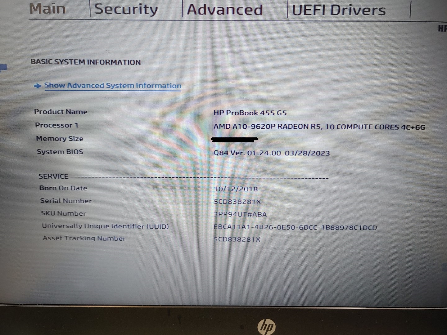 HP ProBook 455 G5 15.6" AMD A10-9620P✔ *NO HDD/ NO RAM/ NO AC* ***READ*** - Image 12