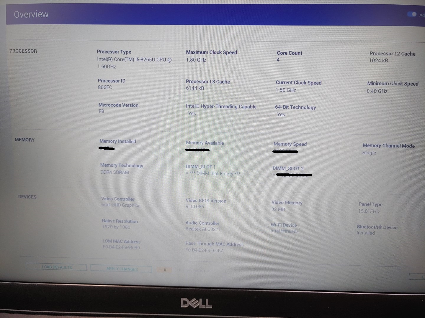 Dell Latitude 3500 15.6" Intel i5-8265U✔ *NO RAM/NO BATT/NO SSD/NO AC* ***READ** - Image 12