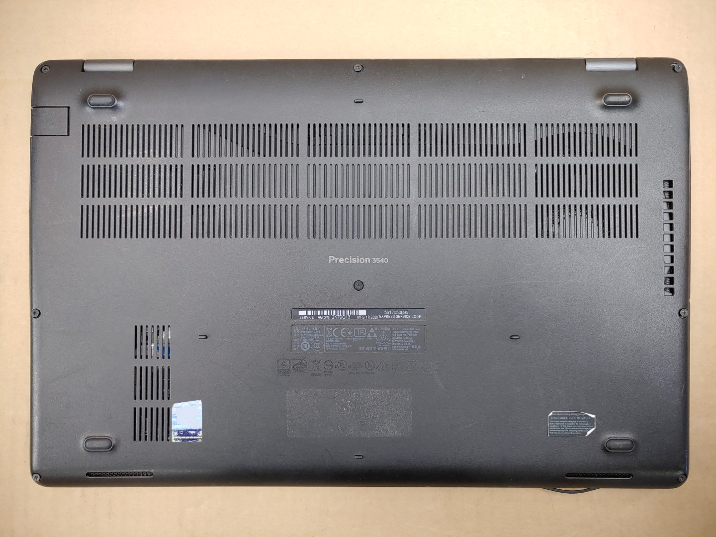 Dell Precision 3540 15.6" Intel i5-8265U✔ *NO BATT/NO SSD/NO RAM/NO AC* **READ** - Image 6