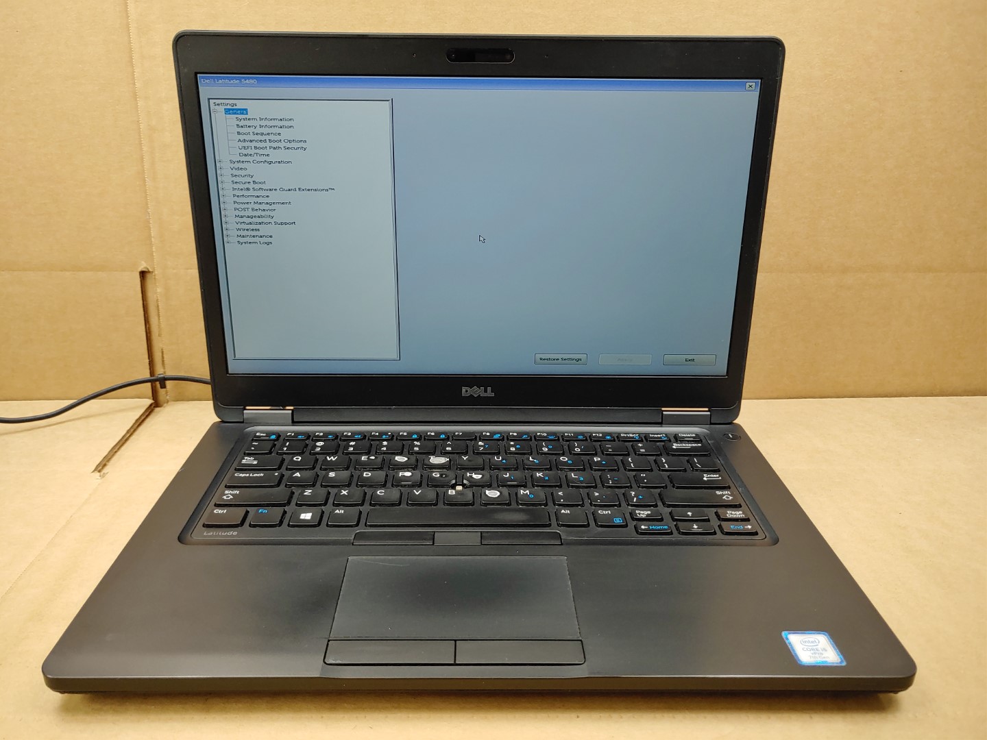 Dell Latitude 5480 14" Intel i5-7300U✔*NO BATT/NO SSD/NO RAM/NO AC* **READ**
