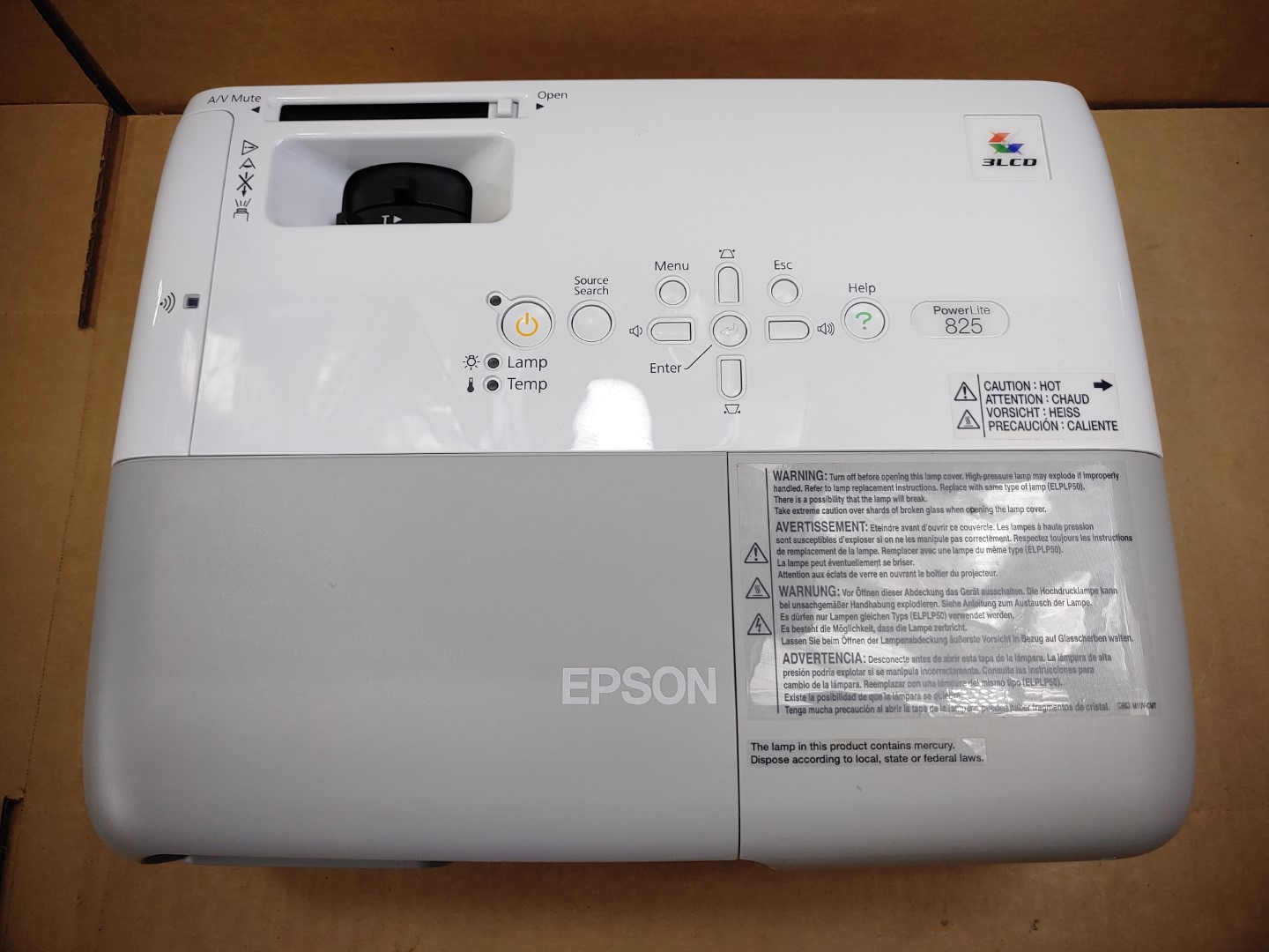 Epson PowerLite 825 H297A XGA 3LCD VGA 3,000 Lumen Projector (662 HOURS) ✔✔✔ - Image 6