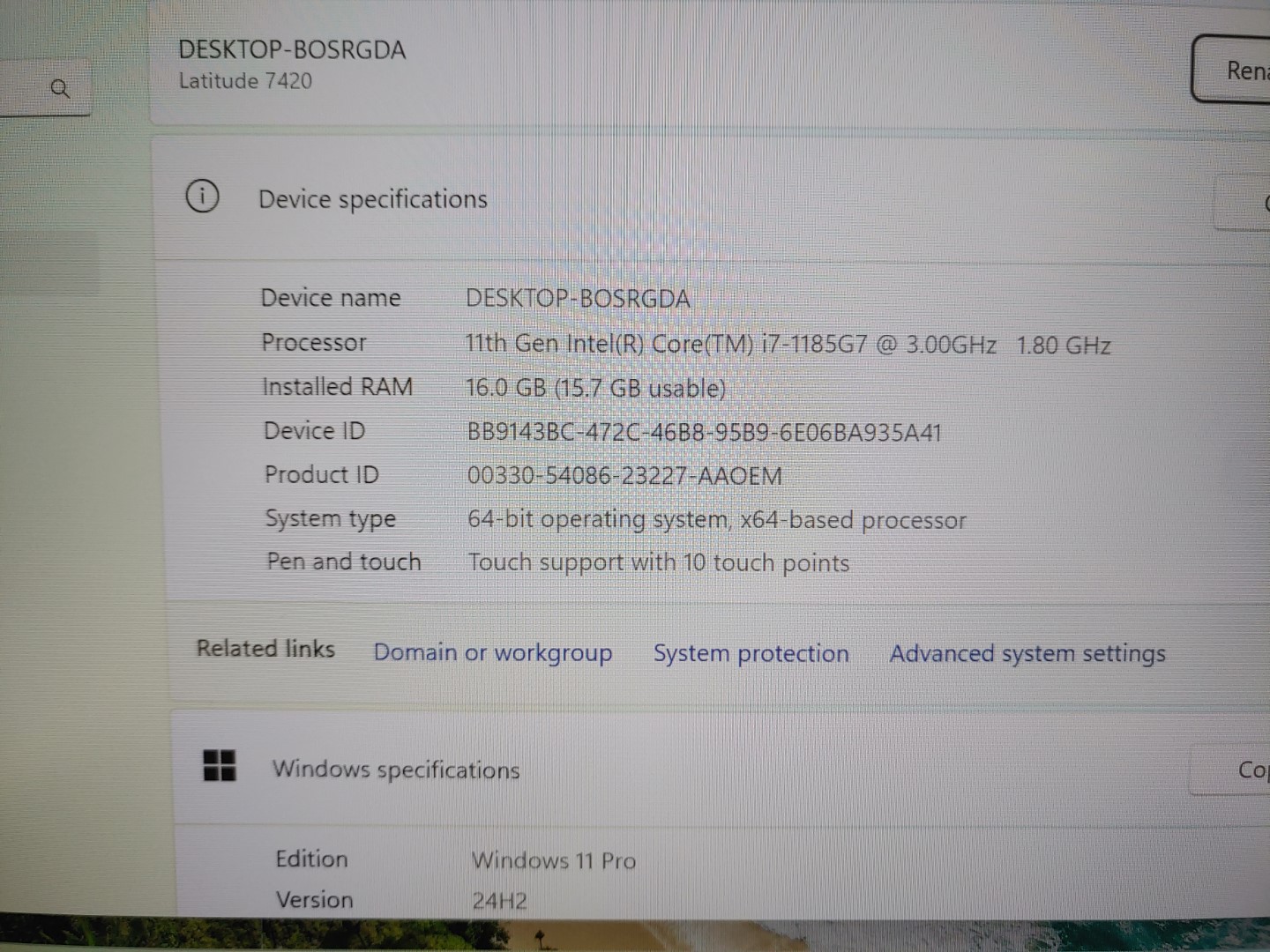 Dell Latitude 7420 14-inch Touch i7-1185G7✔16GB✔512GB SSD✔Windows11Pro✔ *NO A/C* - Image 9