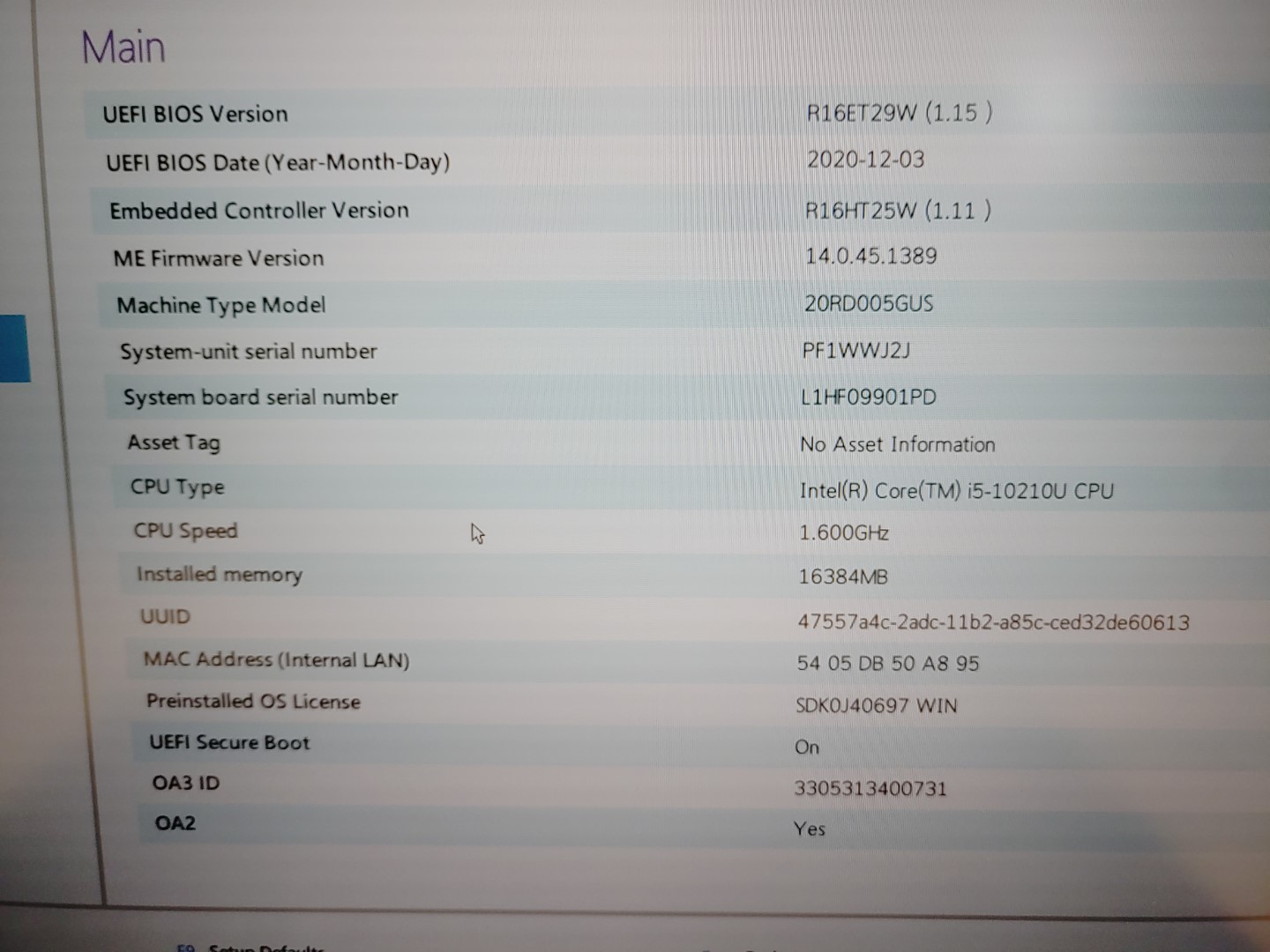 Lenovo ThinkPad E15 15.6" Intel i5-10210U✔16GB✔ *NO SSD/NO AC* **READ** - Image 10