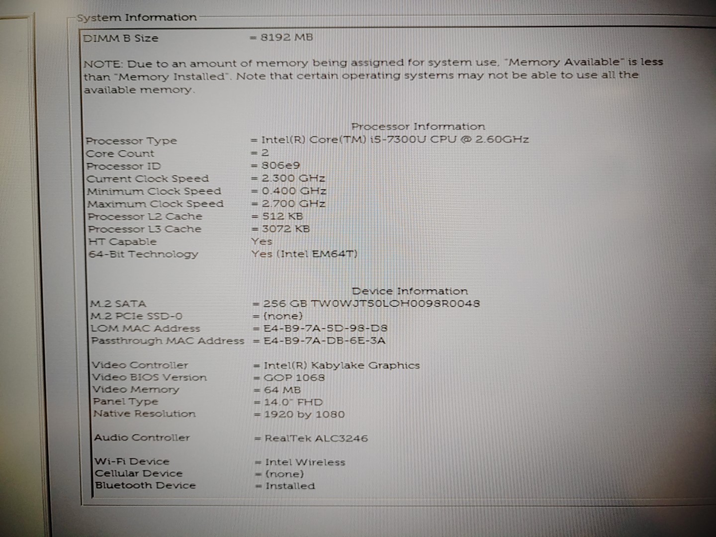 Dell Latitude 7490 14" Intel i5-7300U✔16GB✔256GB SSD✔ *NO OS/NO AC* **READ** - Image 10