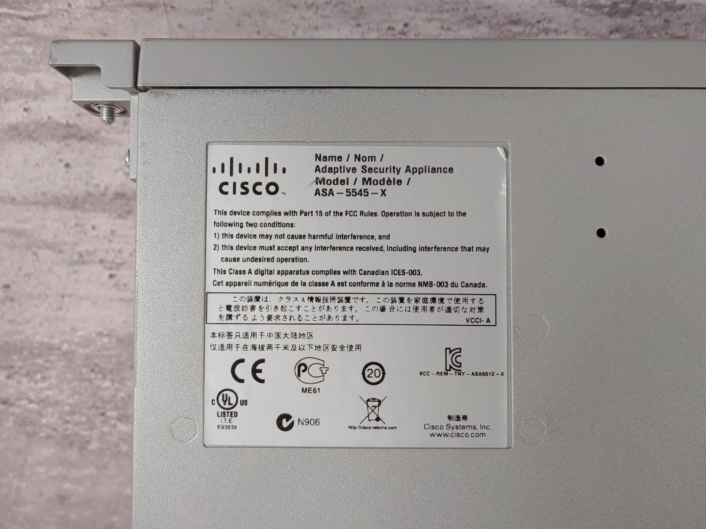 Cisco ASA5545-X Adaptive Security Appliance Firewall (ASA5545 V01) w/ Dual PS - Image 10