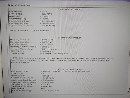 Dell Latitude 7480 14" Intel i7-7600U✔16GB✔512GB SSD✔ **NO BATT/NO OS/NO AC** - Image 10