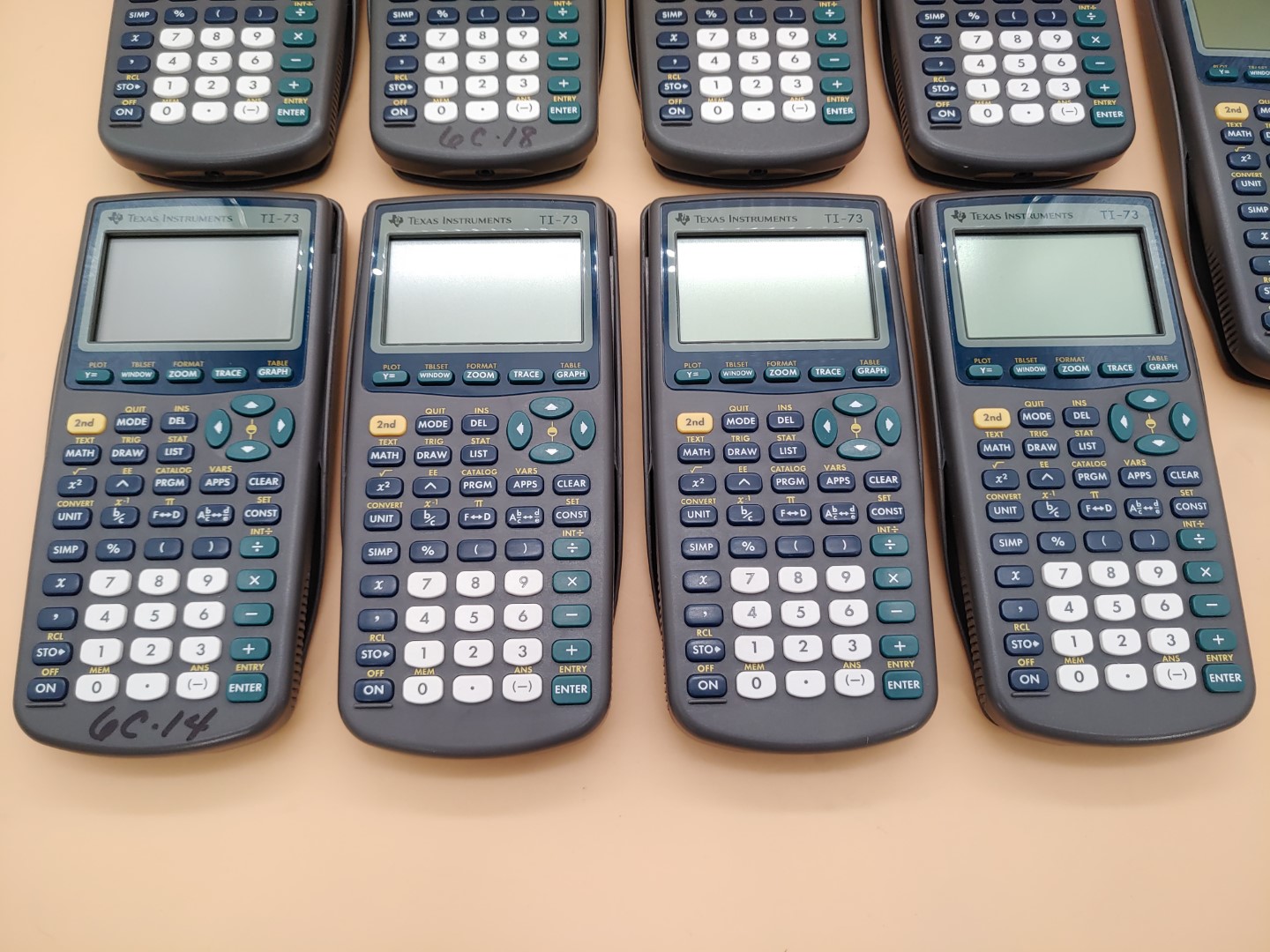 LOT of (9) Texas Instruments TI-73 Graphing Calculator w/ Covers ✔✔ **READ** - Image 5