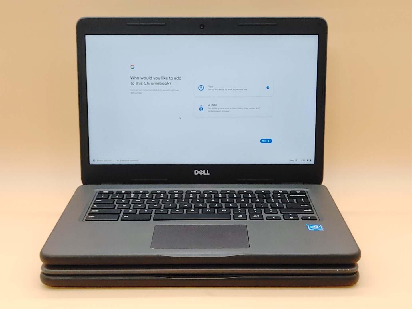 LOT of (2) Dell ChromeBook 3400 14" Celeron N4000✔4GB✔32GB eMMC✔ChromeOS✔*NO A/C