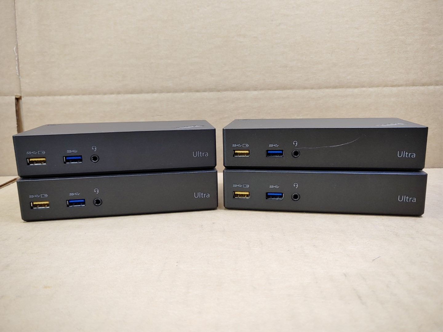 LOT of (4) Lenovo ThinkPad USB 3.0 Ultra Dock DK1523 03X6898 ✔✔✔ **NO A/C**