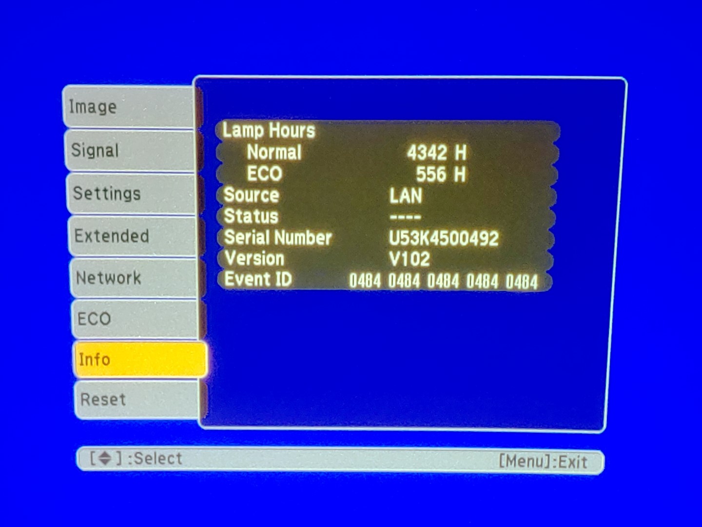 Epson PowerLite 965 H583A XGA 3LCD HDMI 3,500 ANSI Lumen Projector (4342 HOURS) - Image 10