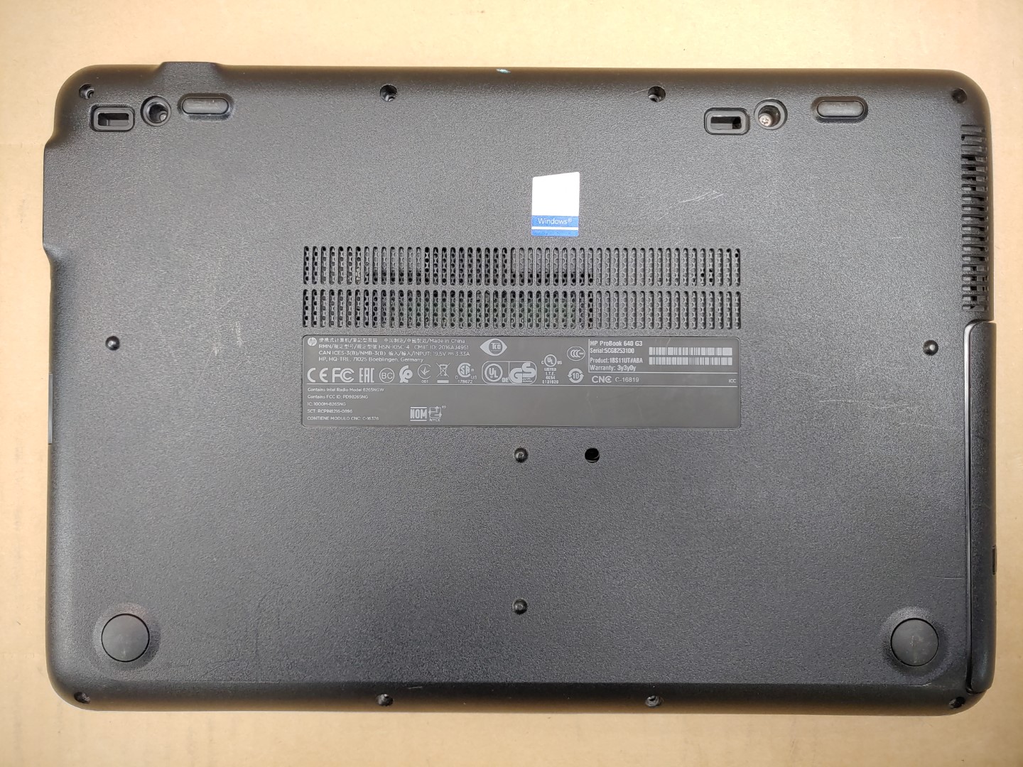 HP ProBook 640 G3 14" Intel i7-7600U✔ **NO RAM/NO SSD/NO BATT/NO AC** **READ** - Image 6