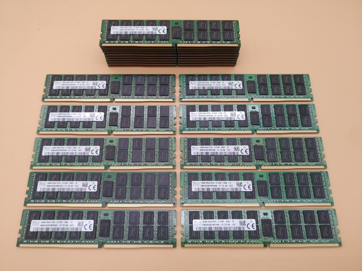 LOT of (20) SK Hynix 16GB PC4-2133P 2Rx4 RDIMM HMA42GR7MFR4N-TF Server RAM ✔✔✔✔