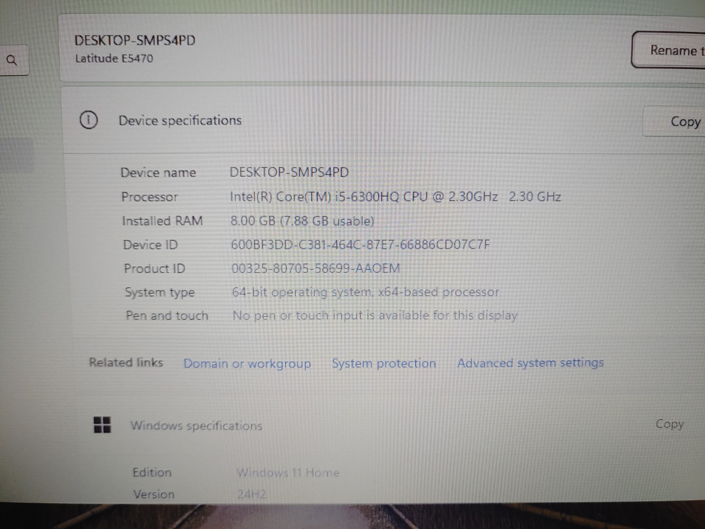 Dell Latitude E5470 14" Intel i5-6300HQ✔8GB RAM✔128GB SSD✔Windows11✔ *NO A/C* - Image 8