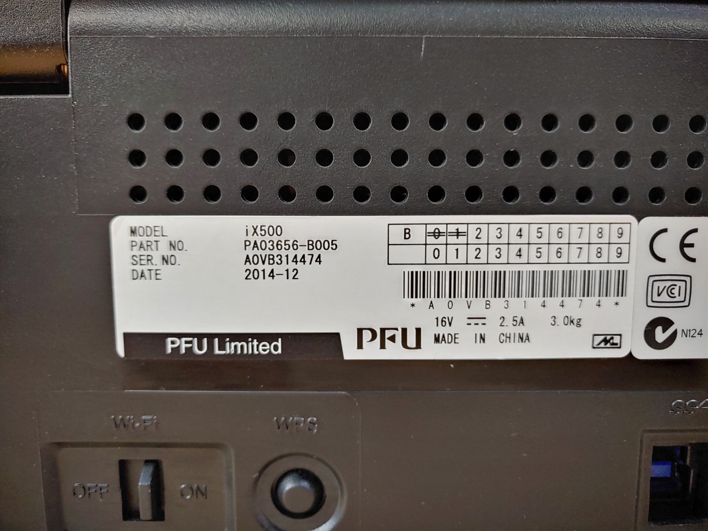 Fujitsu ScanSnap iX500 USB Sheet-Fed Color Scanner PA03656-B005 ✔ *NO A/C**READ* - Image 10