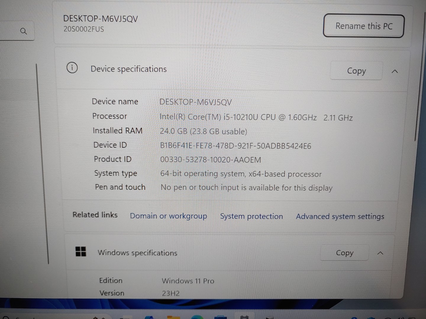 Lenovo ThinkPad T14 Gen1 14" Intel i5-10210U✔24GB✔512GB SSD✔Win11Pro✔ *NO A/C* - Image 10