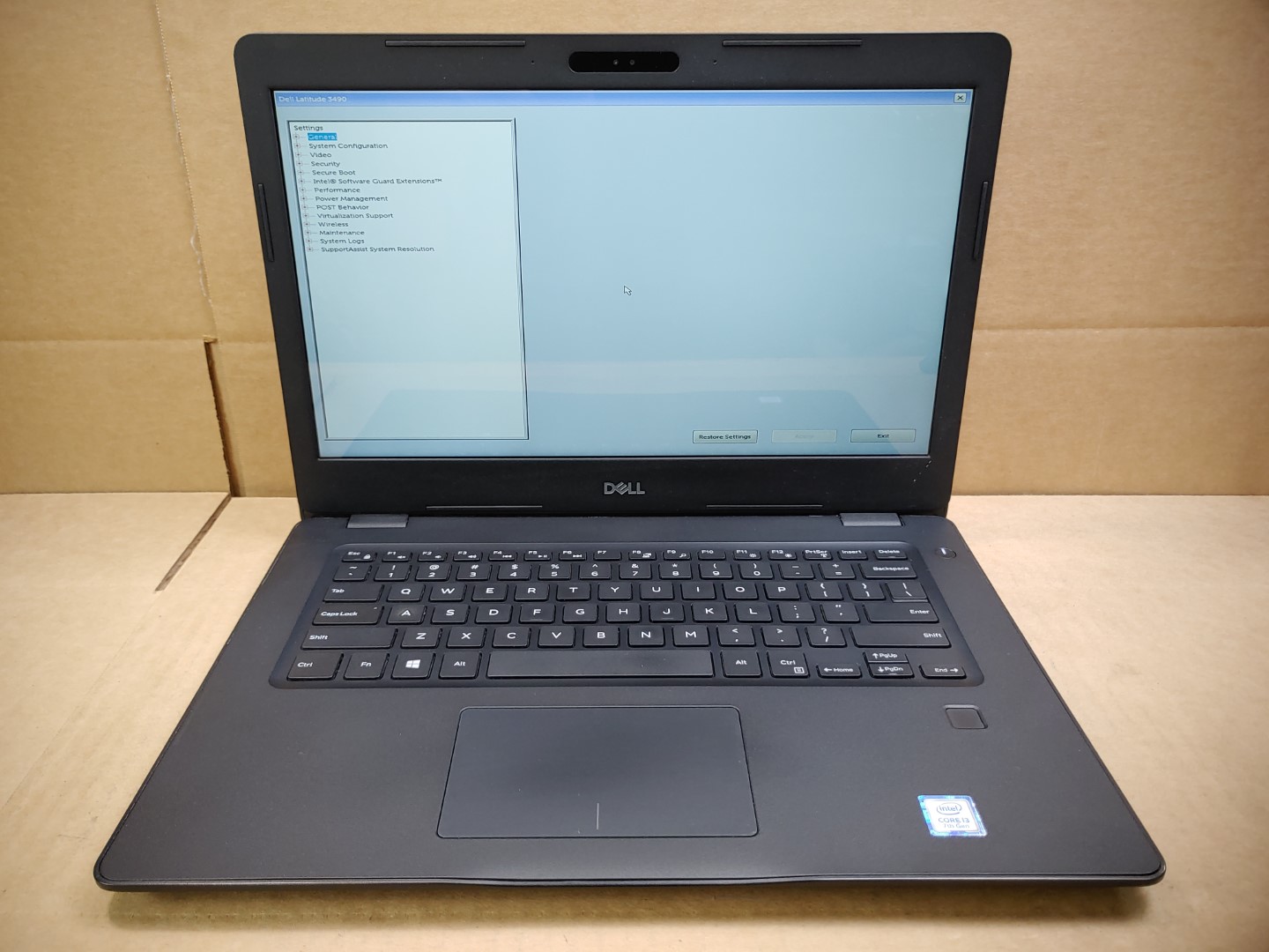 Dell Latitude 3490 14" Touch Intel i3-7020U✔8GB✔ **NO HDD/NO AC** **READ**