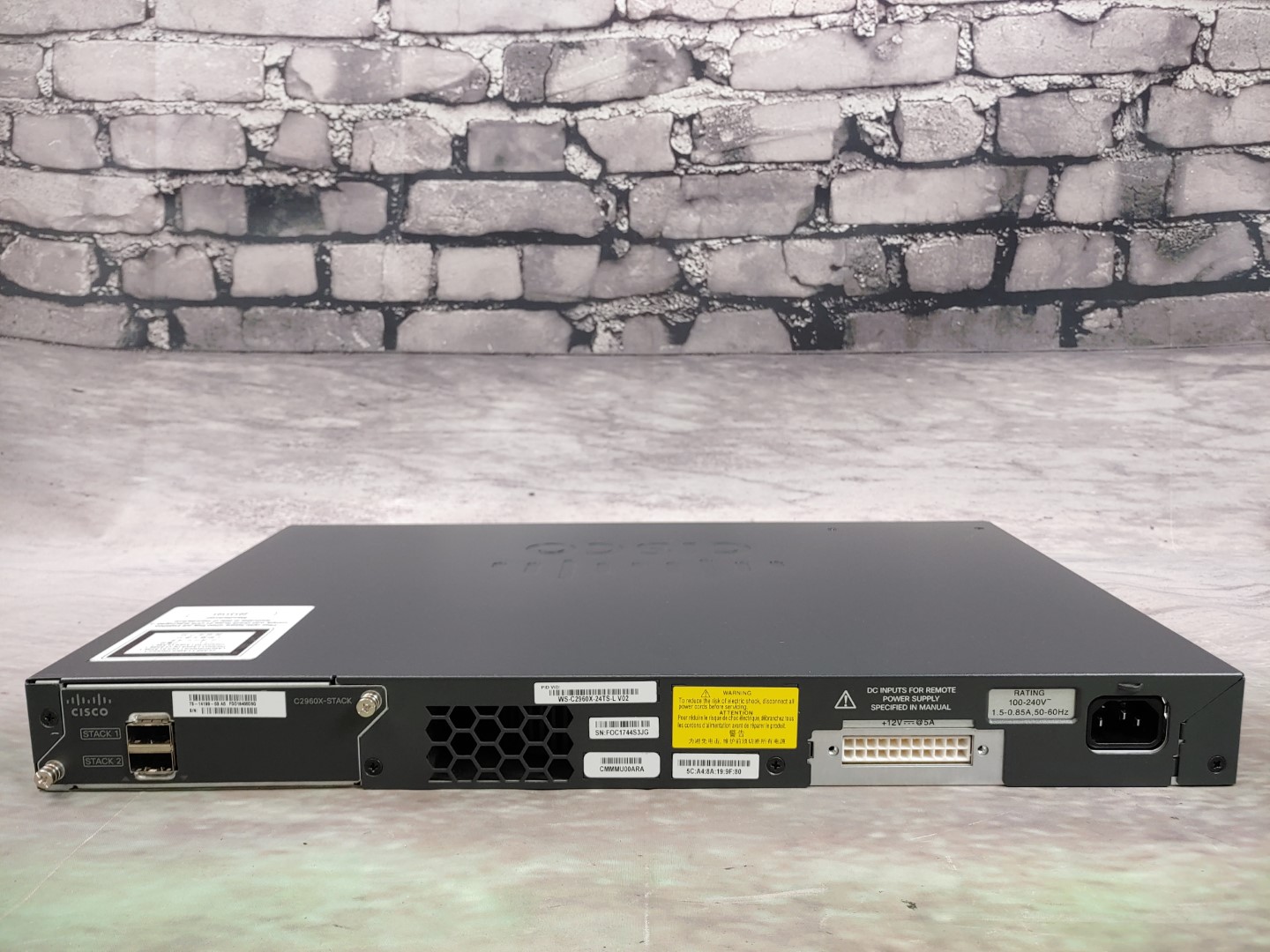 CISCO WS-C2960X-24TS-L V02 Catalyst 2960X 24-Port Switch w/ C2960X-STACK - Image 7