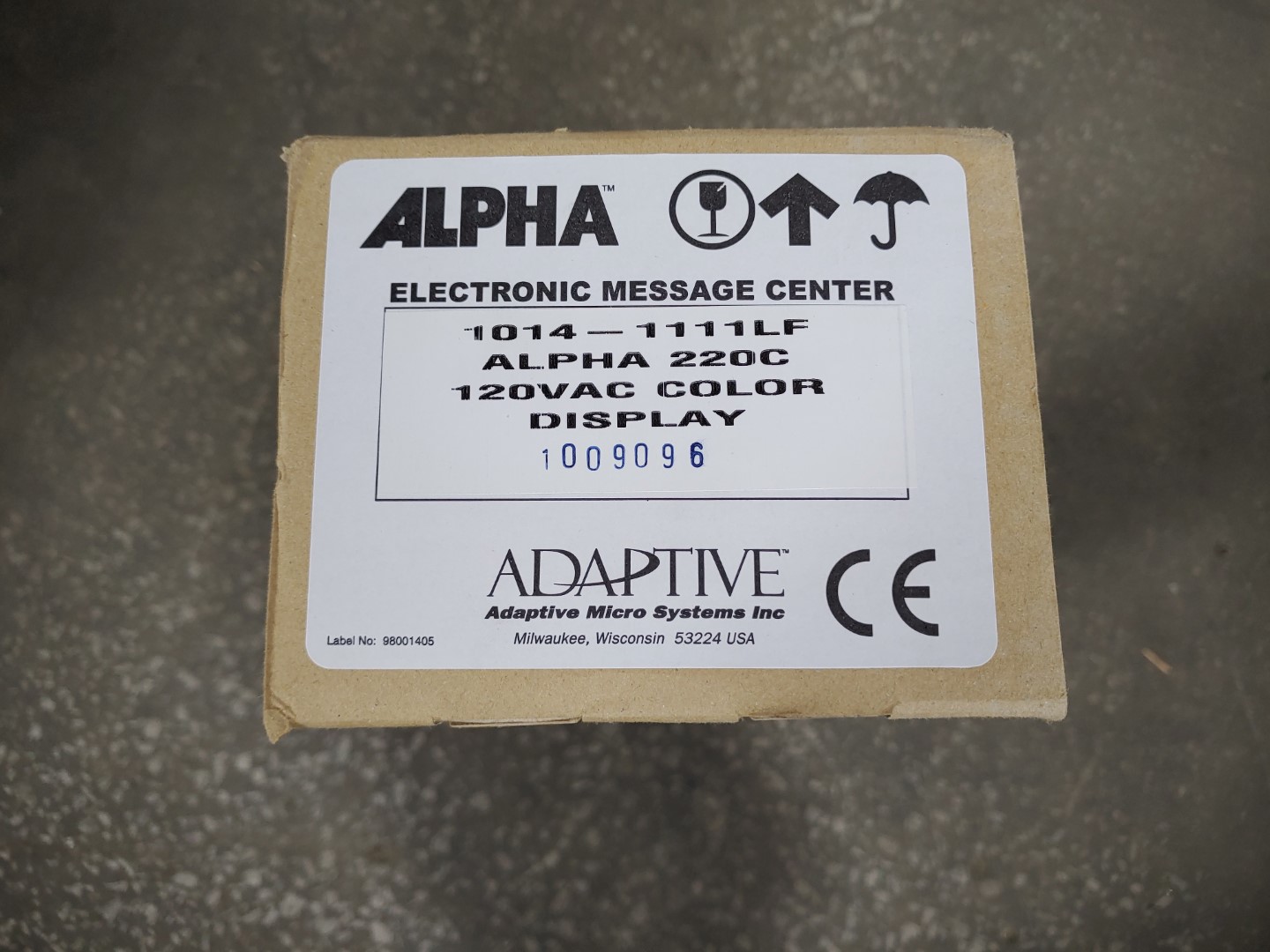 Adaptive Micro Systems Alpha 220C Message Display Sign w/ Remote ✔✔✔✔ **NEW** - Image 3