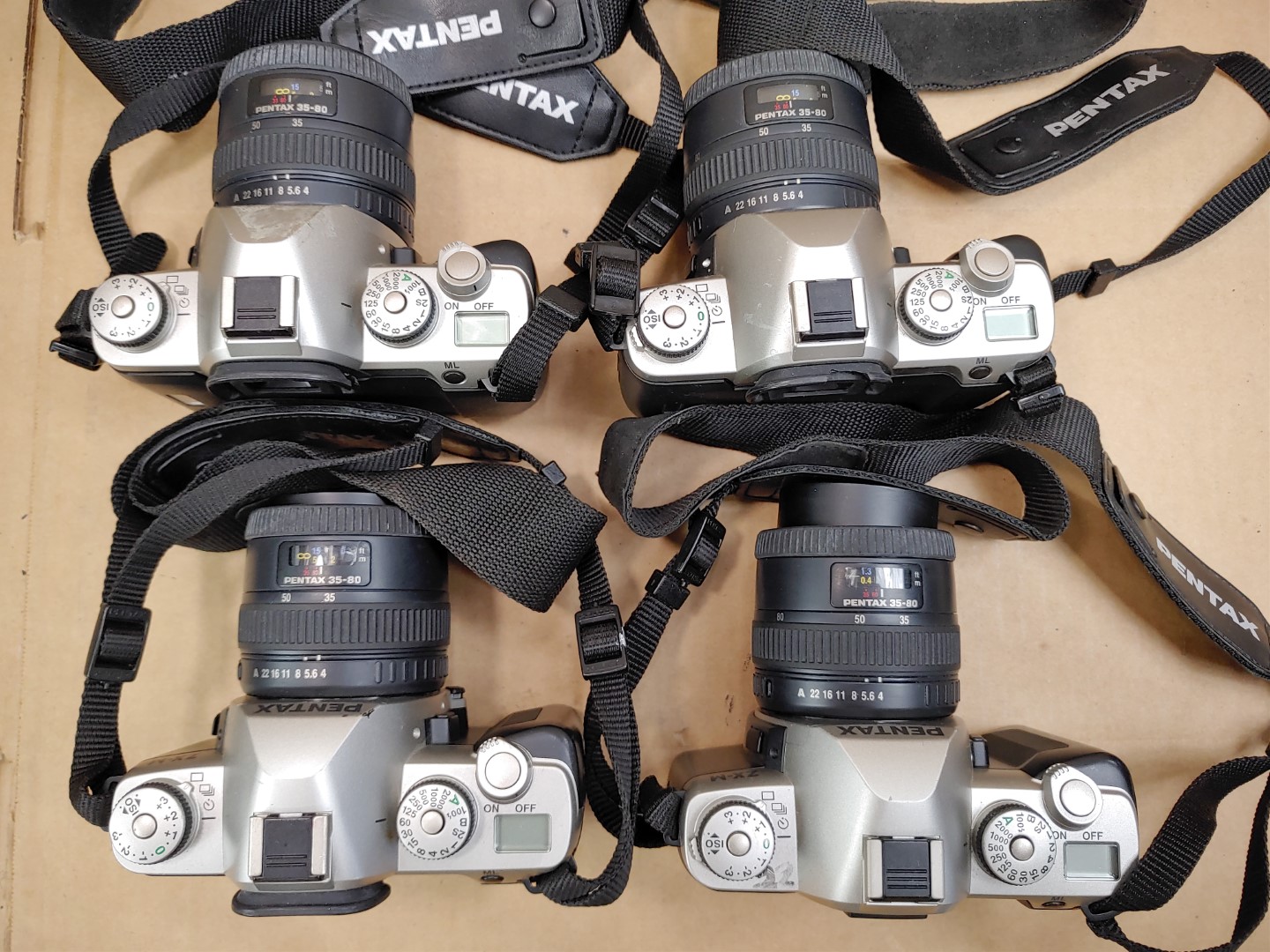 LOT of (4) PENTAX ZX-M 35 mm Film Camera w/ 50 mm Lens ✔✔ *UNTESTED**AS-IS*READ* - Image 7