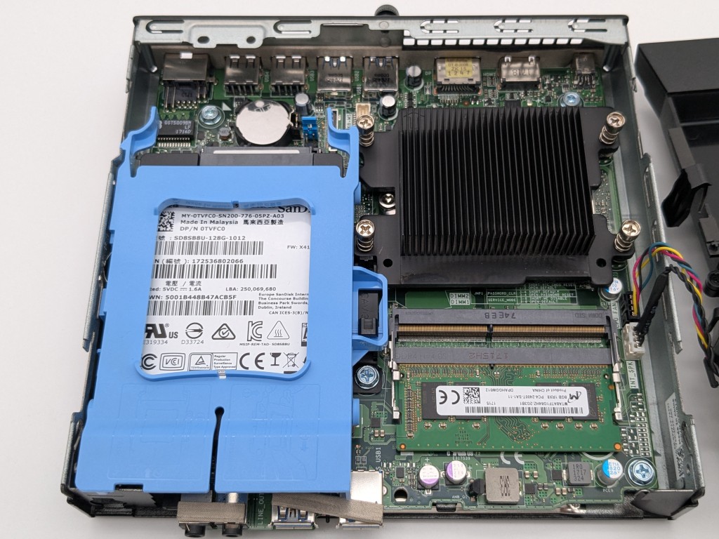 Dell Optiplex 3050 Micro Intel Core i3-7100T 3.40GHz 8GB 128GB SSD - No AC or OS - Image 5