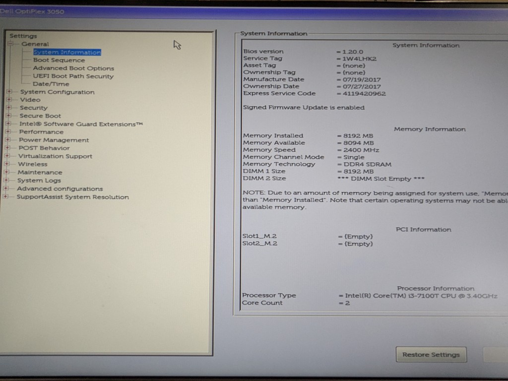 4 QTY : Dell Optiplex 3050 Micro Intel i3-7100T 3.40GHz 8GB 128GB SSD - No AC/OS - Image 7