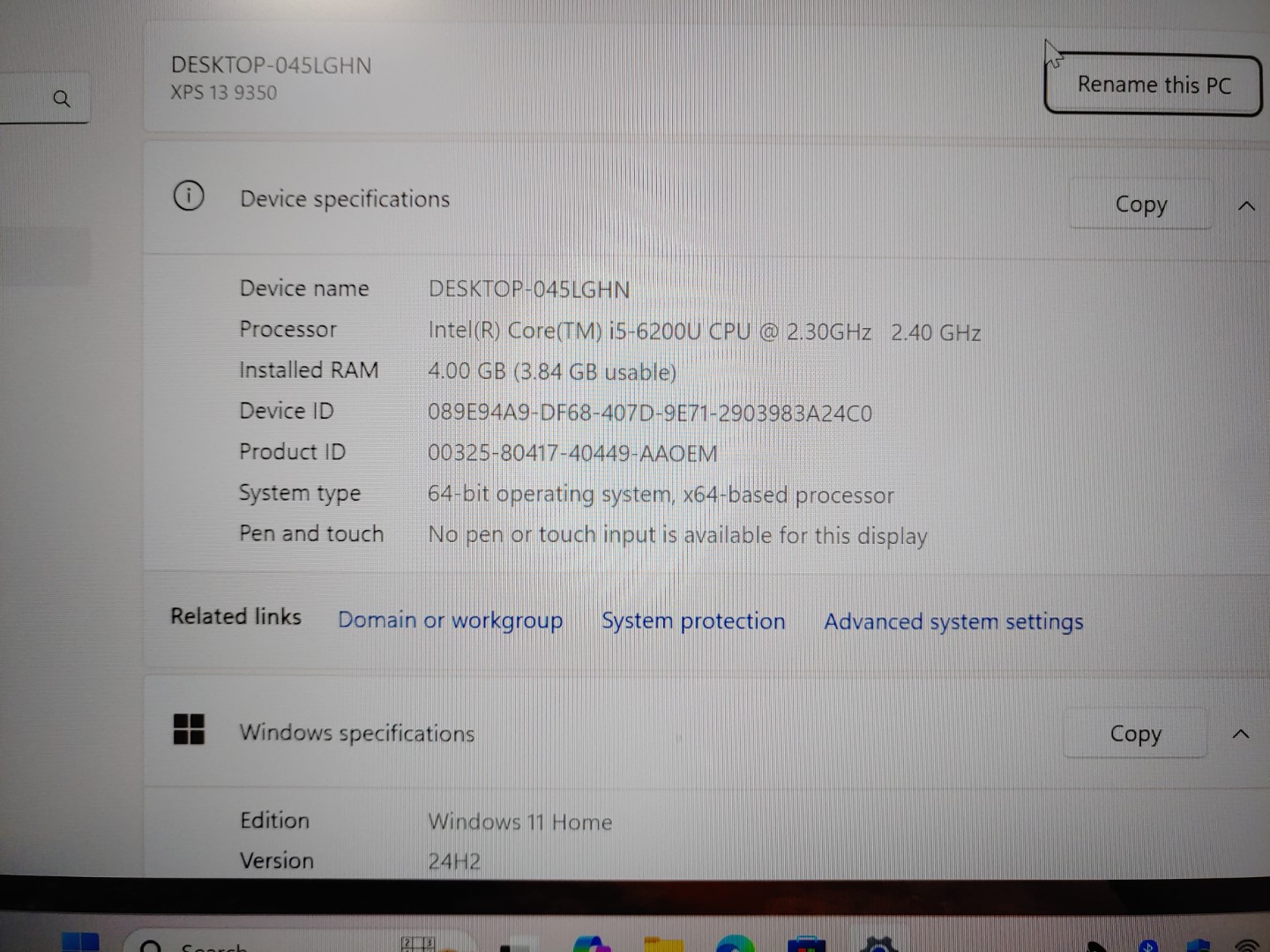 Dell XPS 13 9350 13.3" Intel i5-6200U✔4GB RAM✔128GB SSD✔Win11Home✔*NO A/C* READ* - Image 10