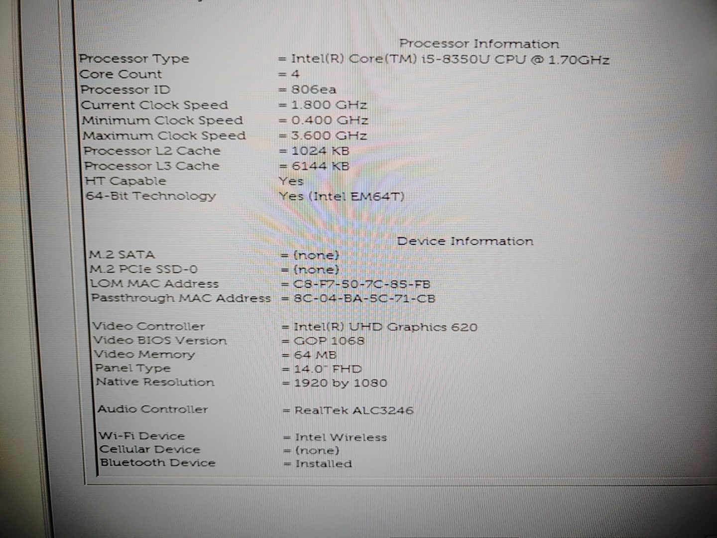 Dell Latitude 7490 14" Intel i5-8350U✔ *NO RAM/NO BATT/NO SSD/NO AC* **READ** - Image 11