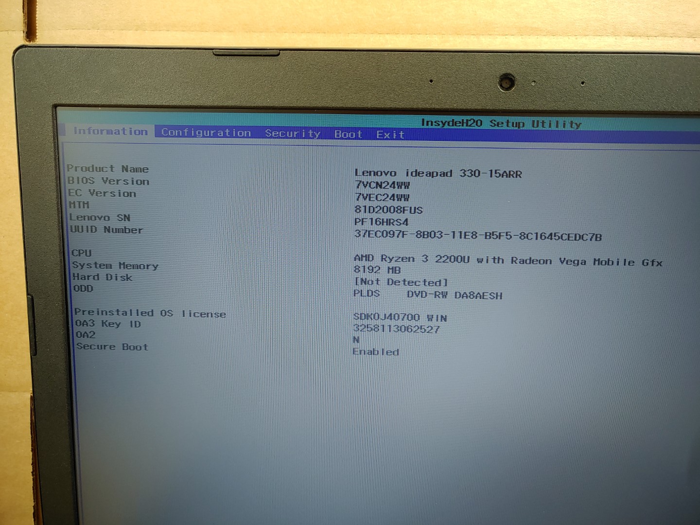 Lenovo IdeaPad 330-15ARR 15.6" AMD Ryzen 3 2200U✔8GB✔ **NO HDD/NO AC** **READ** - Image 12