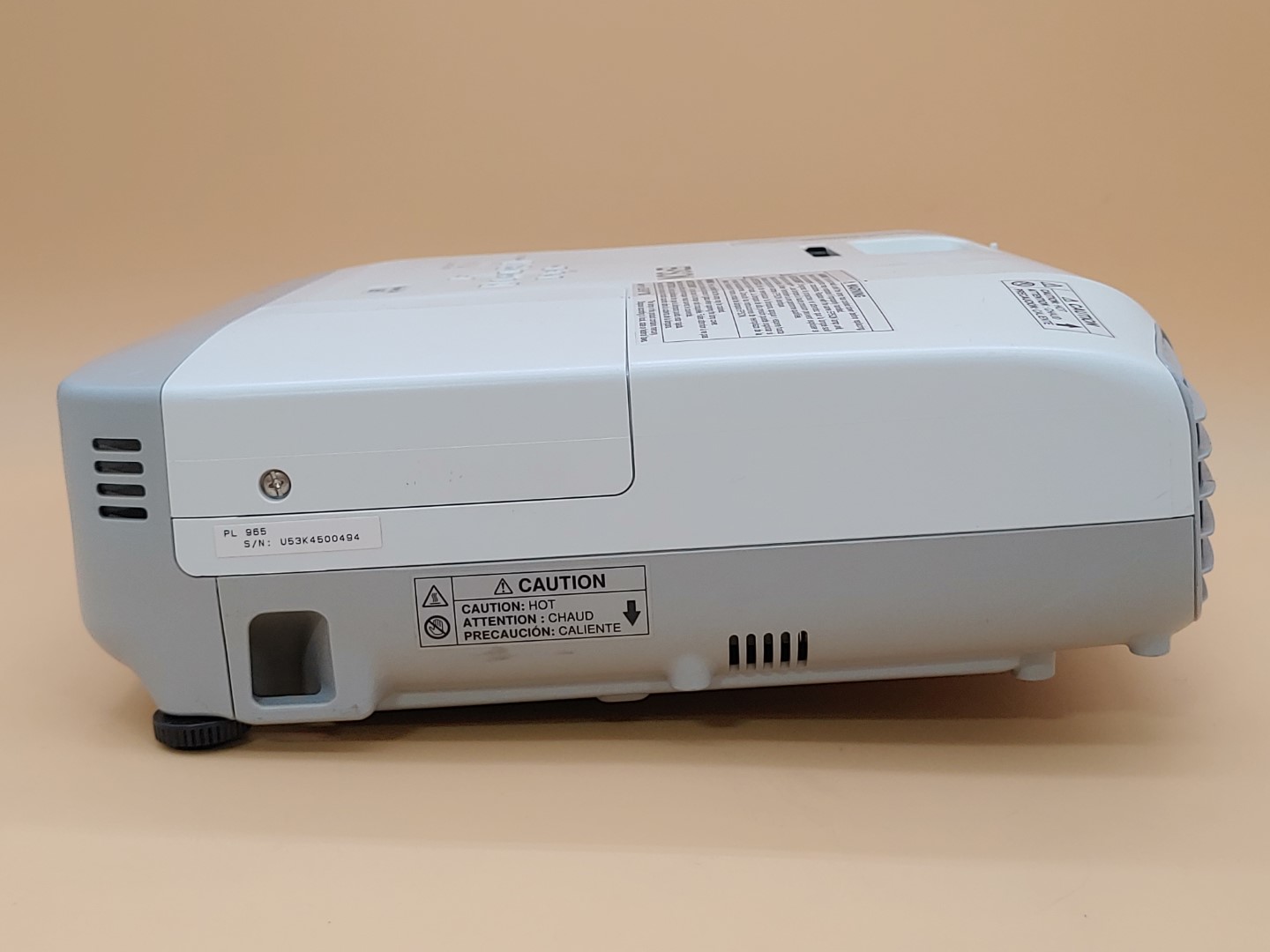 Epson PowerLite 965 H583A XGA 3LCD HDMI 3,500 ANSI Lumen Projector (898 HOURS) - Image 4