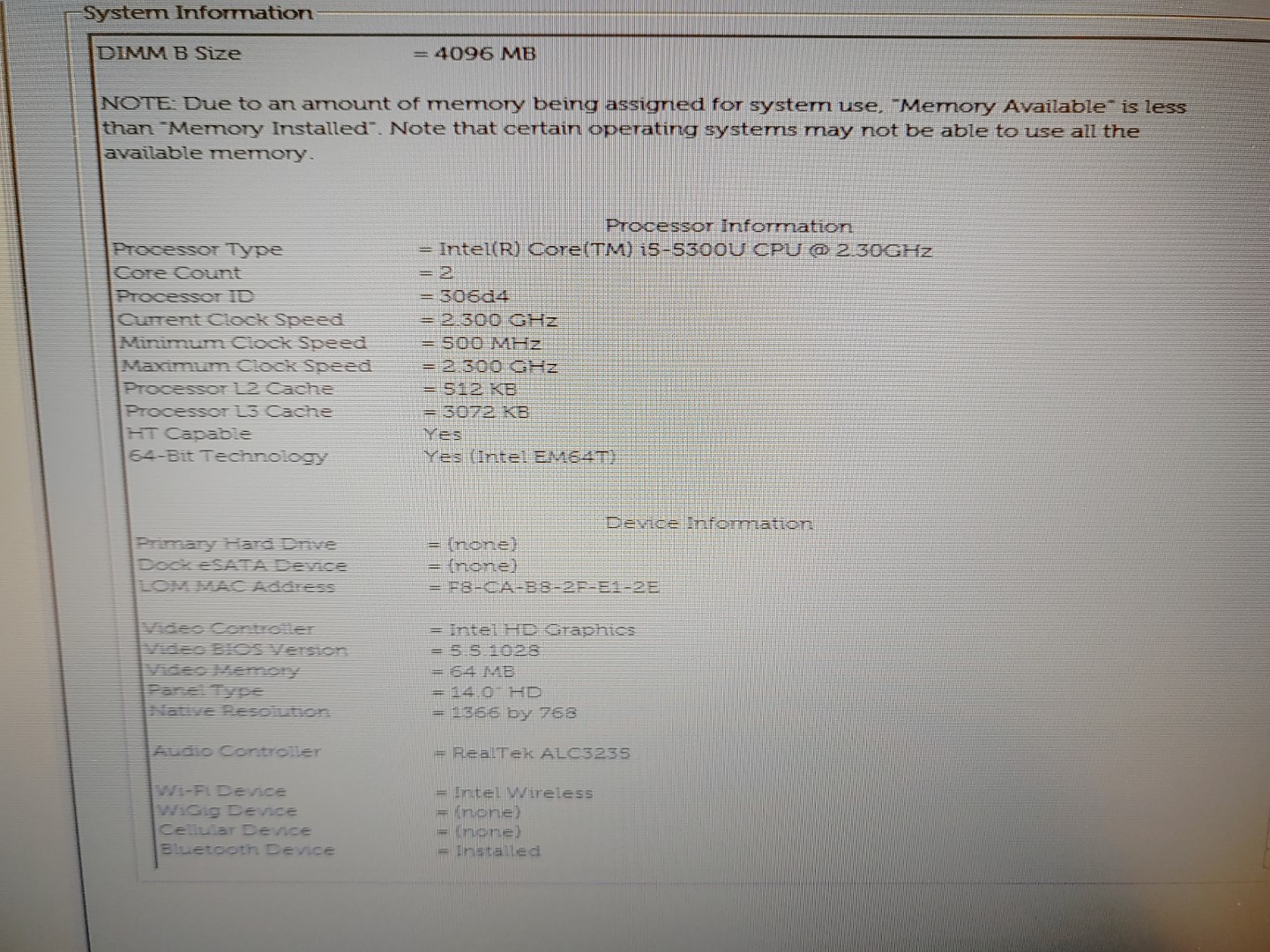 Dell Latitude E7450 14-inch Intel i5-5300U✔4GB✔ *NO SSD/ NO OS/ NO AC* *READ* - Image 11