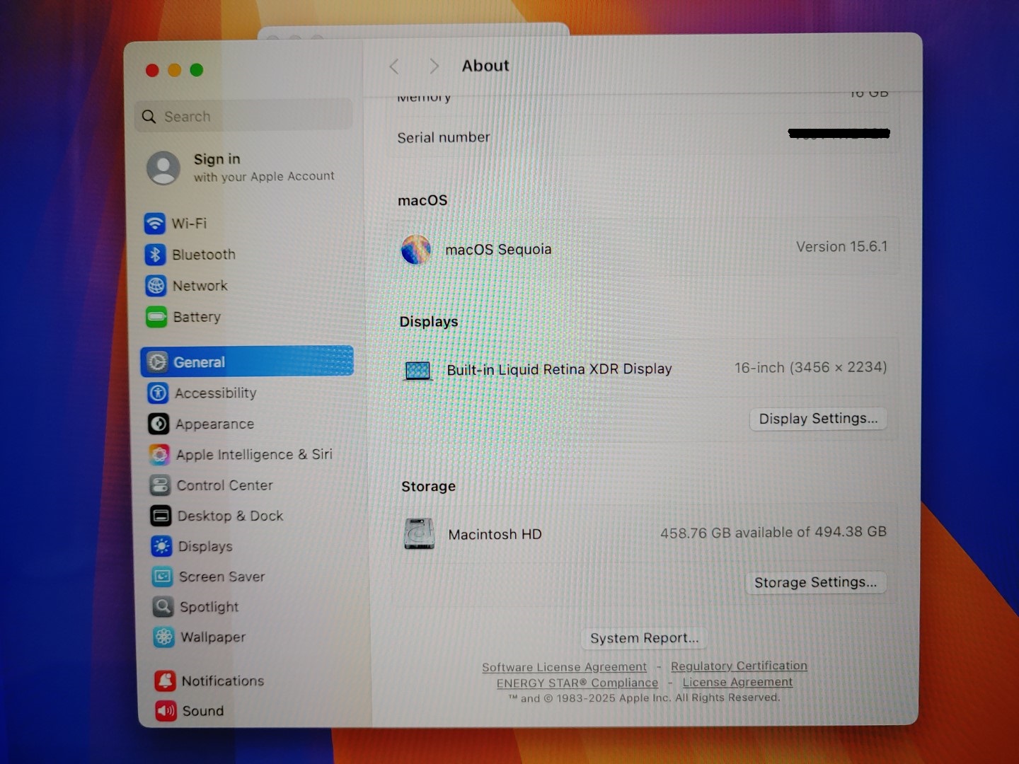 Apple MacBook Pro 16" 2021 M1 Pro✔16GB✔512GB✔Sequoia✔ *NO A/C* **BAR IN SCREEN** - Image 10