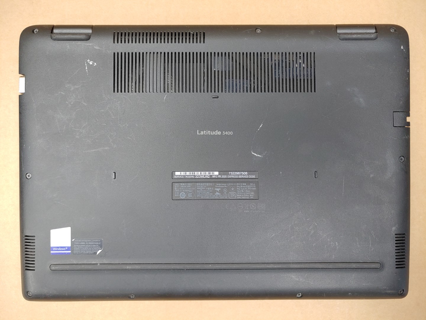 Dell Latitude 3400 14" i3-8145U✔ *NO RAM/NO SSD/NO AC* **LIQUID SPILL** **READ** - Image 6