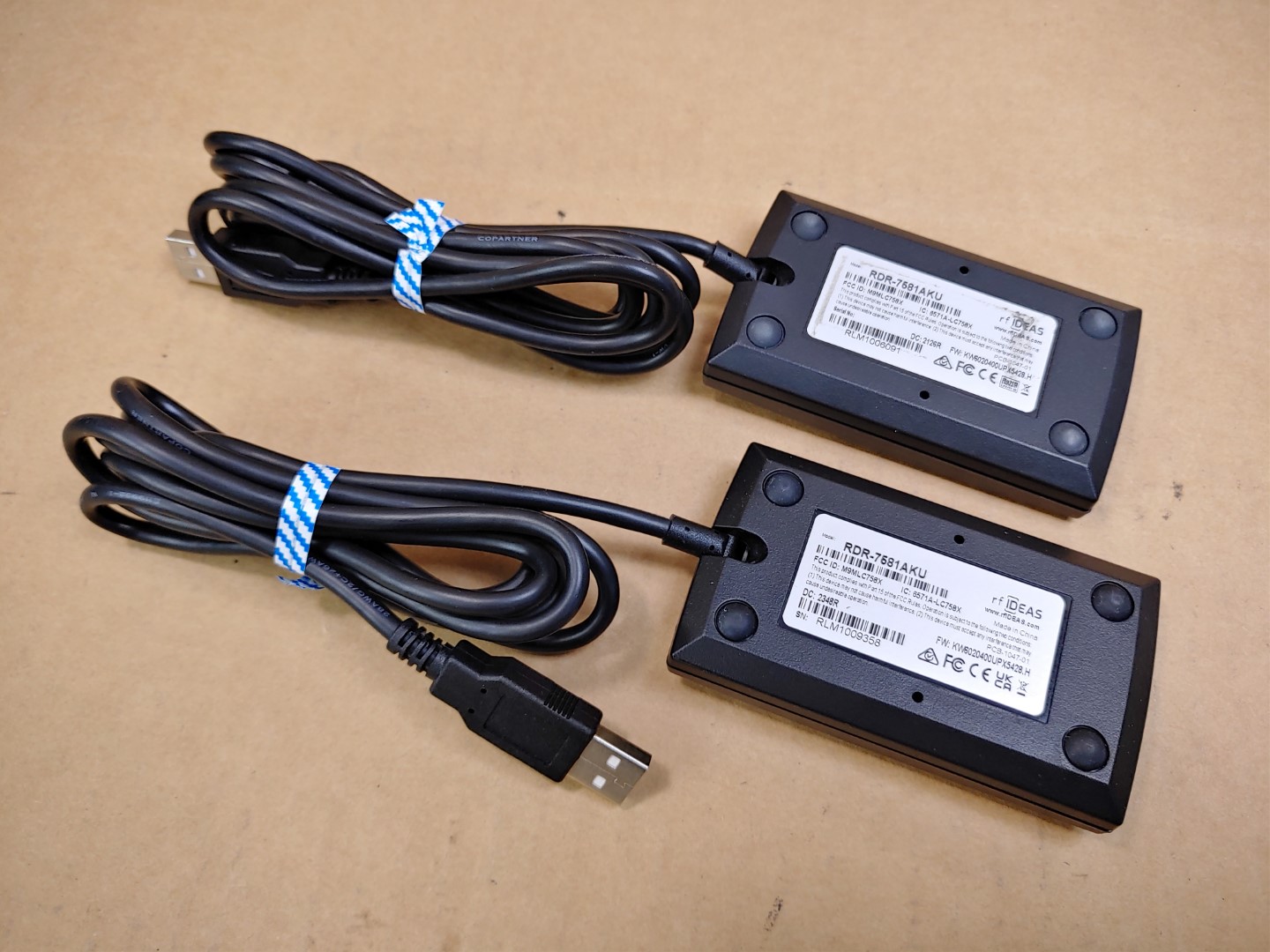 LOT of (2) rf IDEAS WAVE ID Solo RDR-7581AKU Smart Card Reader ✔✔✔ - Image 3